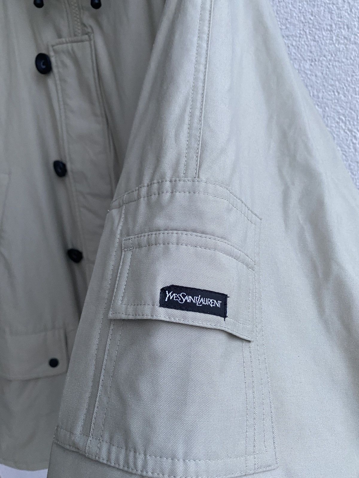 Yves Saint Laurent Winter YSL Jacket Parka Beige Warm Size US XL / EU 56 / 4 - 3 Thumbnail