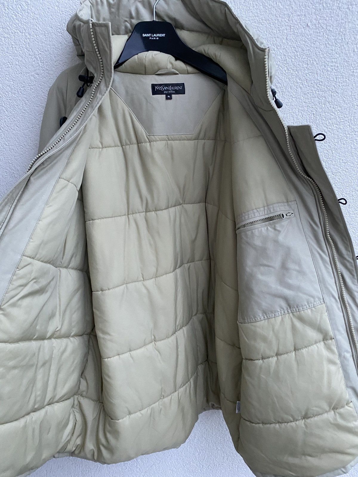 Yves Saint Laurent Winter YSL Jacket Parka Beige Warm Size US XL / EU 56 / 4 - 14 Thumbnail