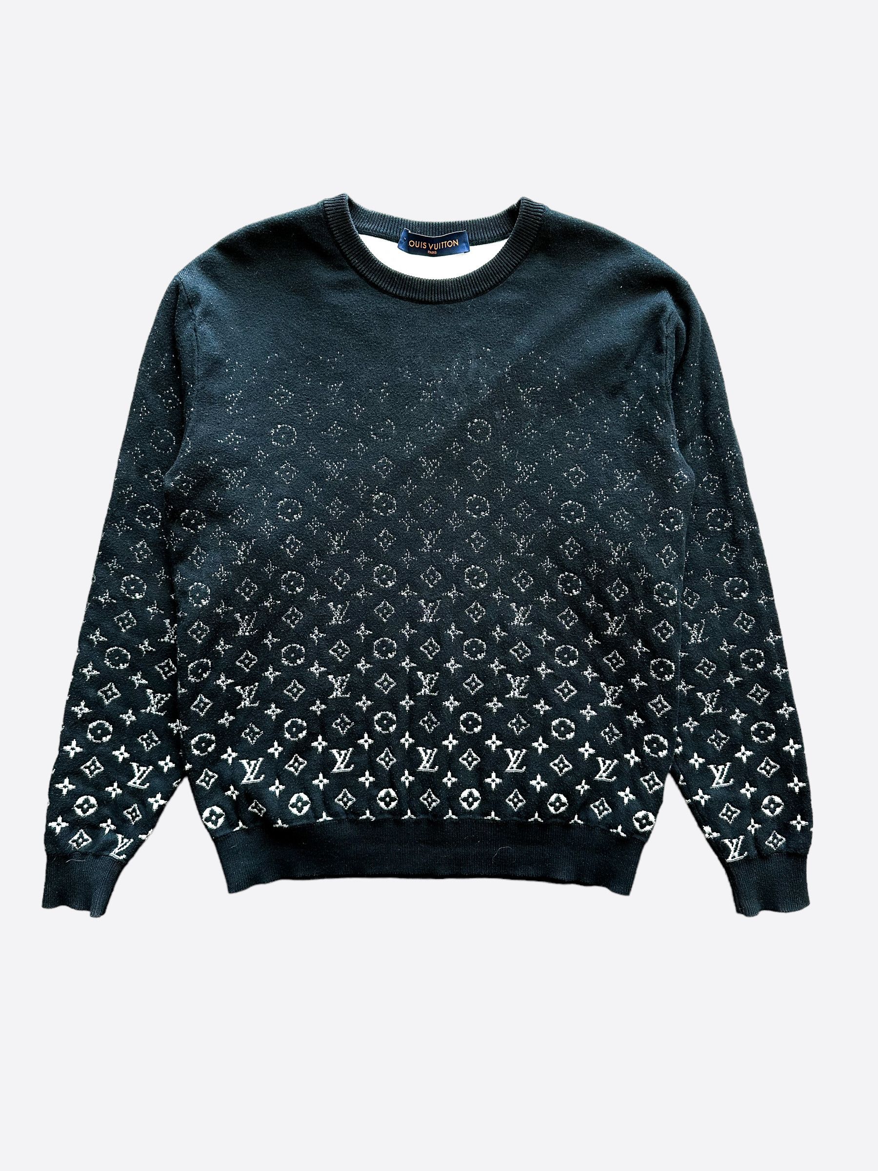 Louis Vuitton Louis Vuitton Black Gradient Monogram Sweater Grailed