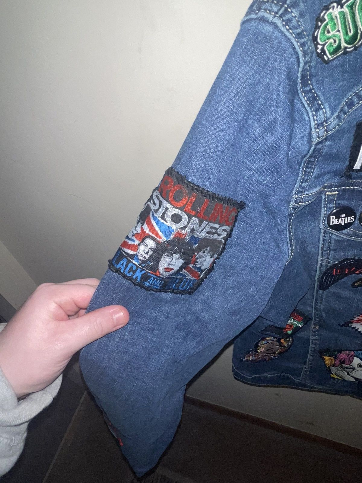Band Tees Bespoke Rock & Roll Patch Jacket (1/1 Custom) Size US XL / EU 56 / 4 - 5 Thumbnail