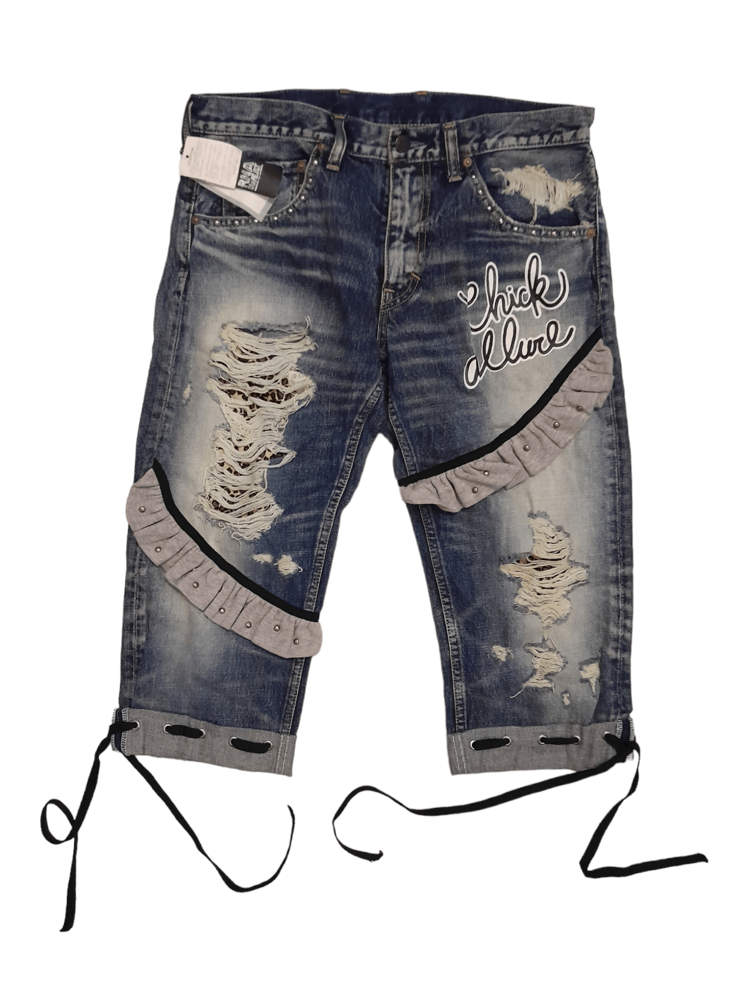 Japanese Brand × Seditionaries RNA Japan Denim Distressed Bondage Japan Punk (E736) Size US 32 / EU 48 - 1 Thumbnail