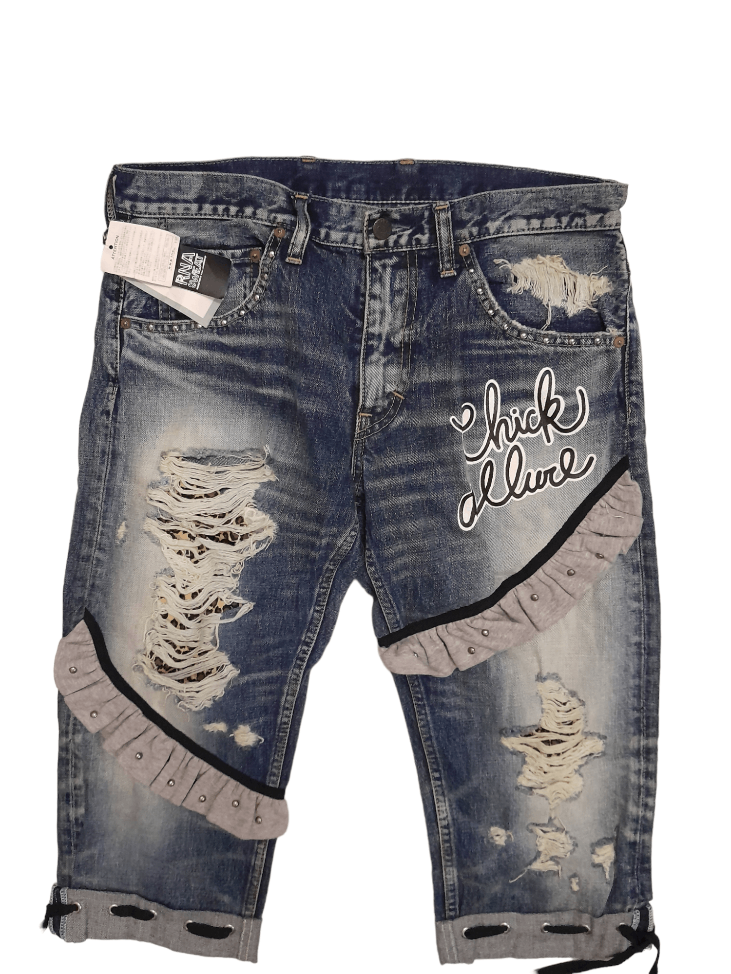 Japanese Brand × Seditionaries RNA Japan Denim Distressed Bondage Japan Punk (E736) Size US 32 / EU 48 - 2 Thumbnail