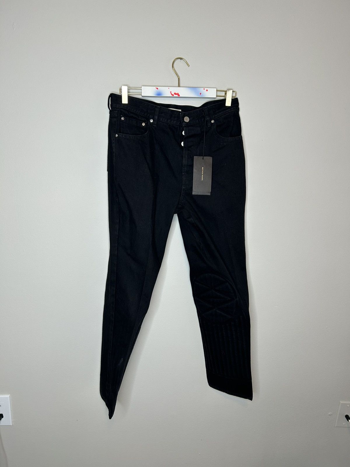 Bottega Veneta padded moto denim