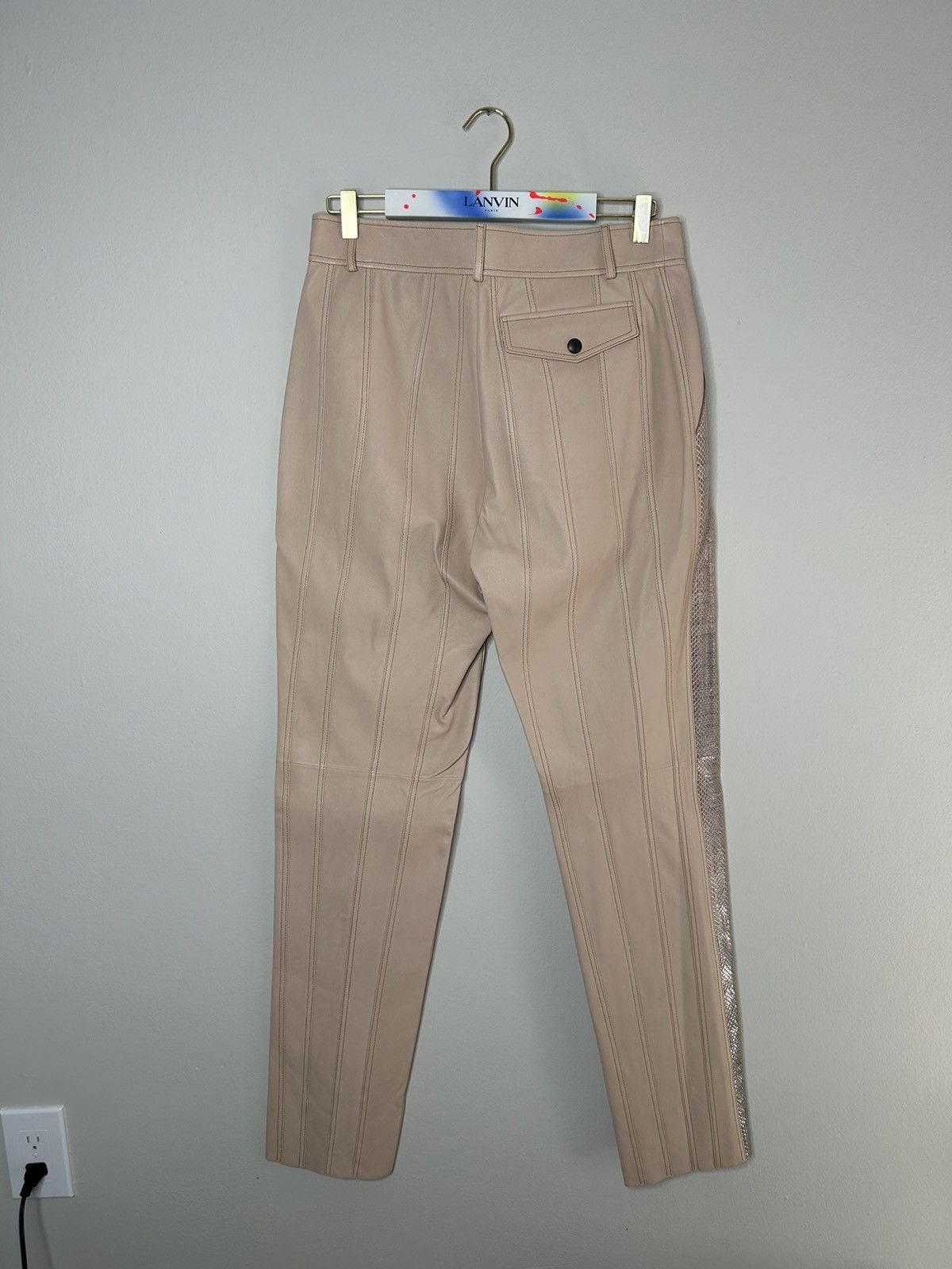 Bottega Veneta Lambskin & water snake GRAIL pants Size US 32 / EU 48 - 2 Thumbnail