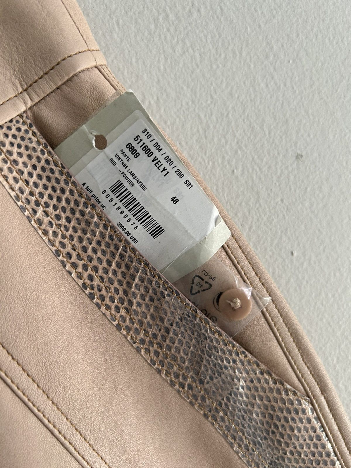 Bottega Veneta Lambskin & water snake GRAIL pants Size US 32 / EU 48 - 5 Thumbnail
