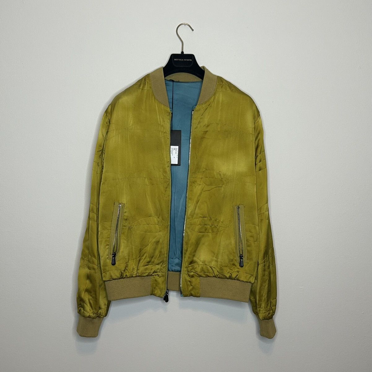 Bottega Veneta Reversible satin bomber with snakeskin details Size US L / EU 52-54 / 3 - 6 Thumbnail