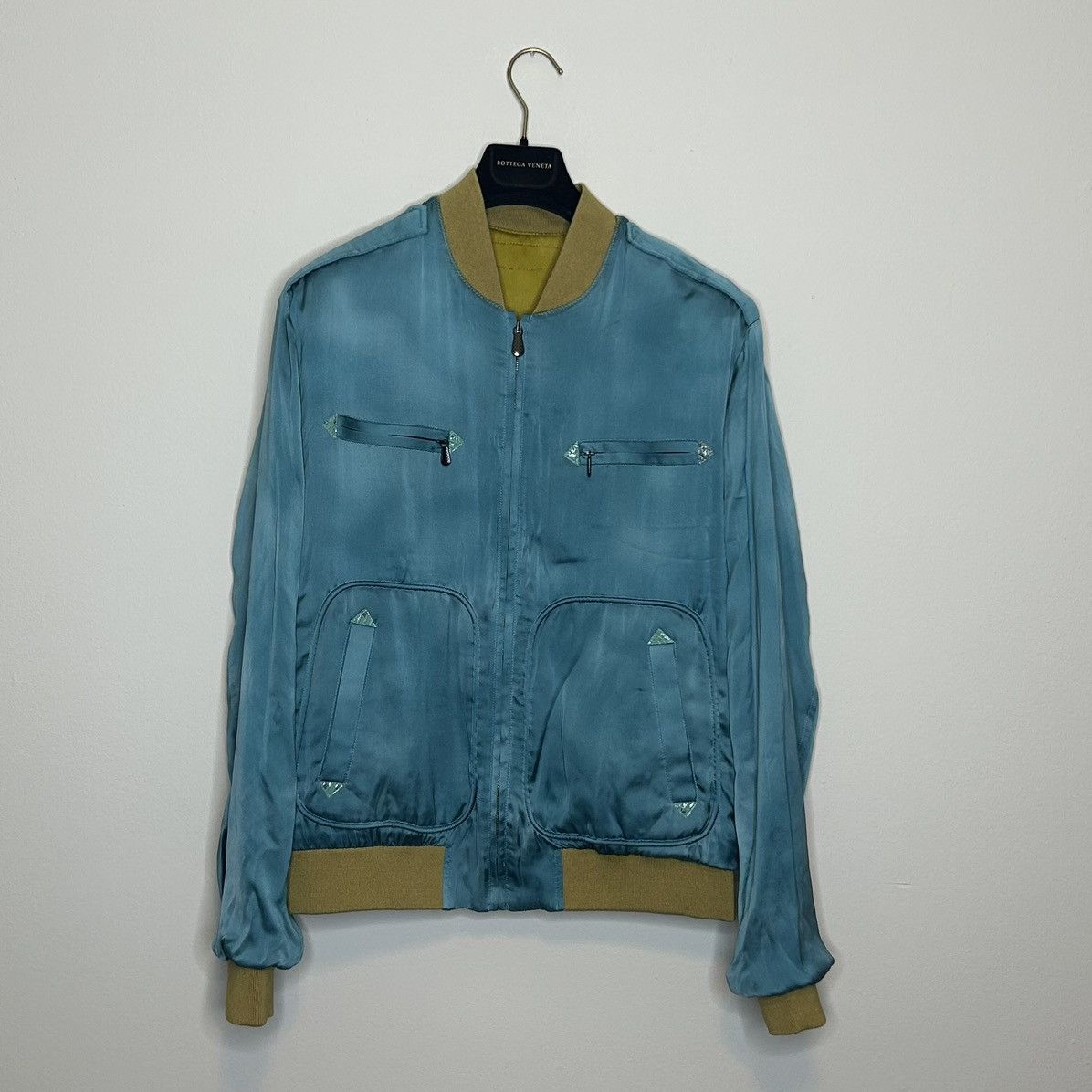 Bottega Veneta Reversible satin bomber with snakeskin details Size US L / EU 52-54 / 3 - 1 Thumbnail