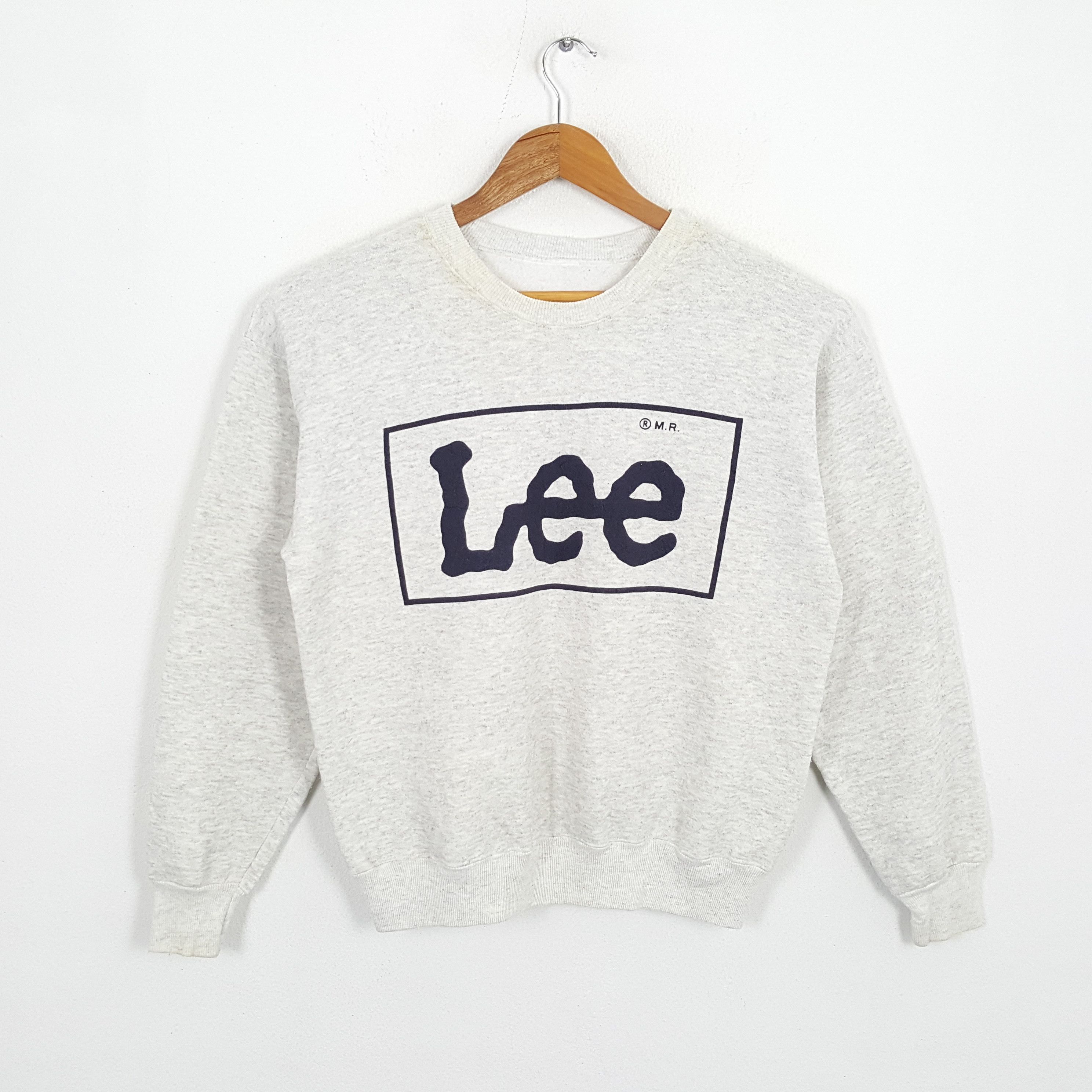 Vintage 90'S Lee Advertising Sweatshirt, Made in USA, Men's XL unclear gray type Vintage Second Hand