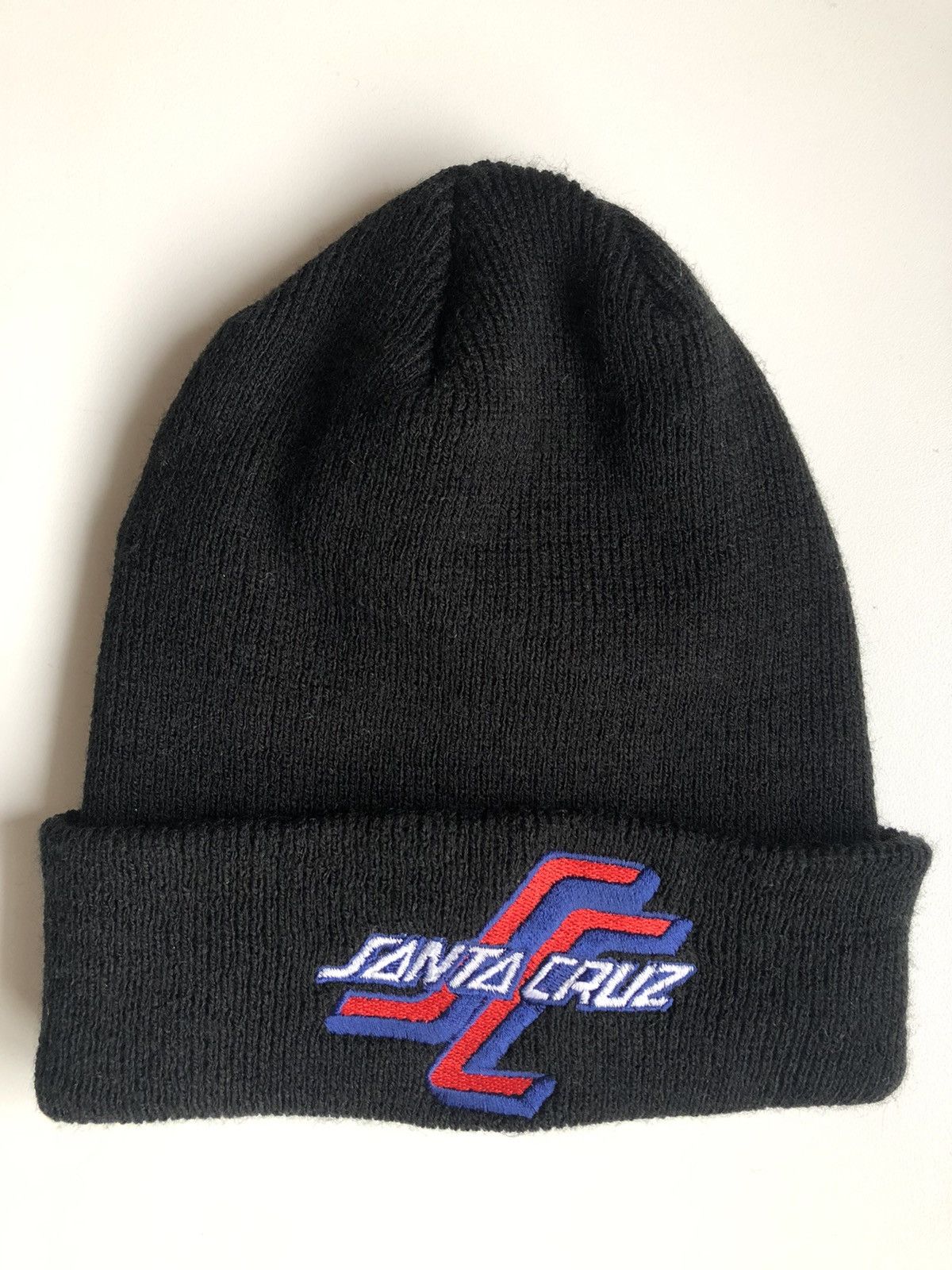Santa Cruz Skateboards × Vintage Vintage SC Beanie BLACK Size ONE SIZE - 1 Thumbnail