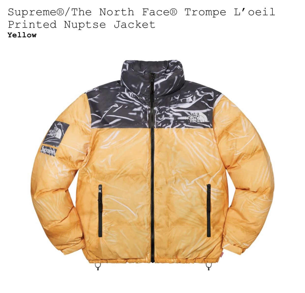 Supreme Supreme /The North Face Trompe L'oeil Printed Nuptse Jacket |  Grailed