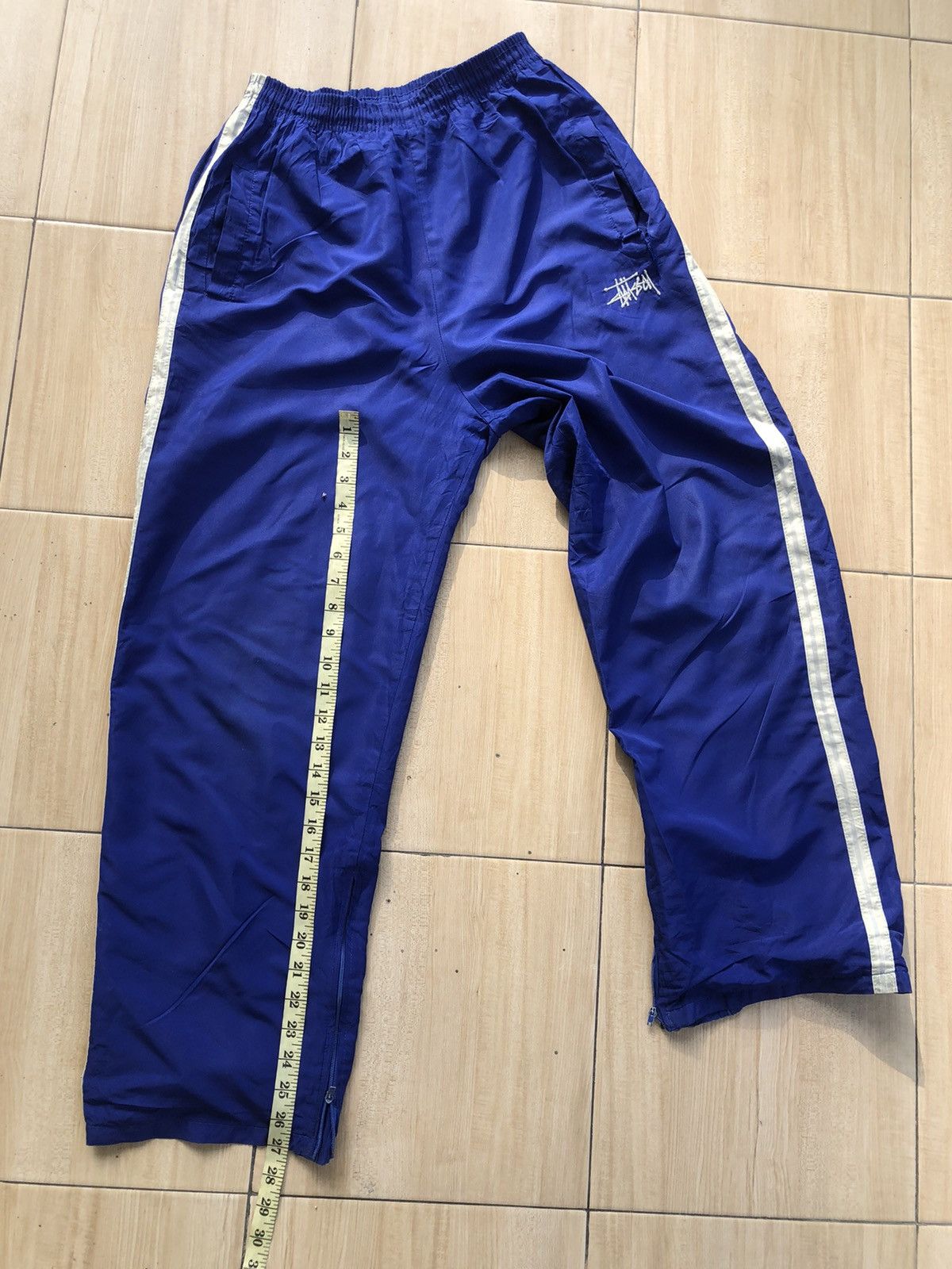 Stussy × Vintage Vintage Stussy Windbreaker Pants Size US 29 - 16 Thumbnail