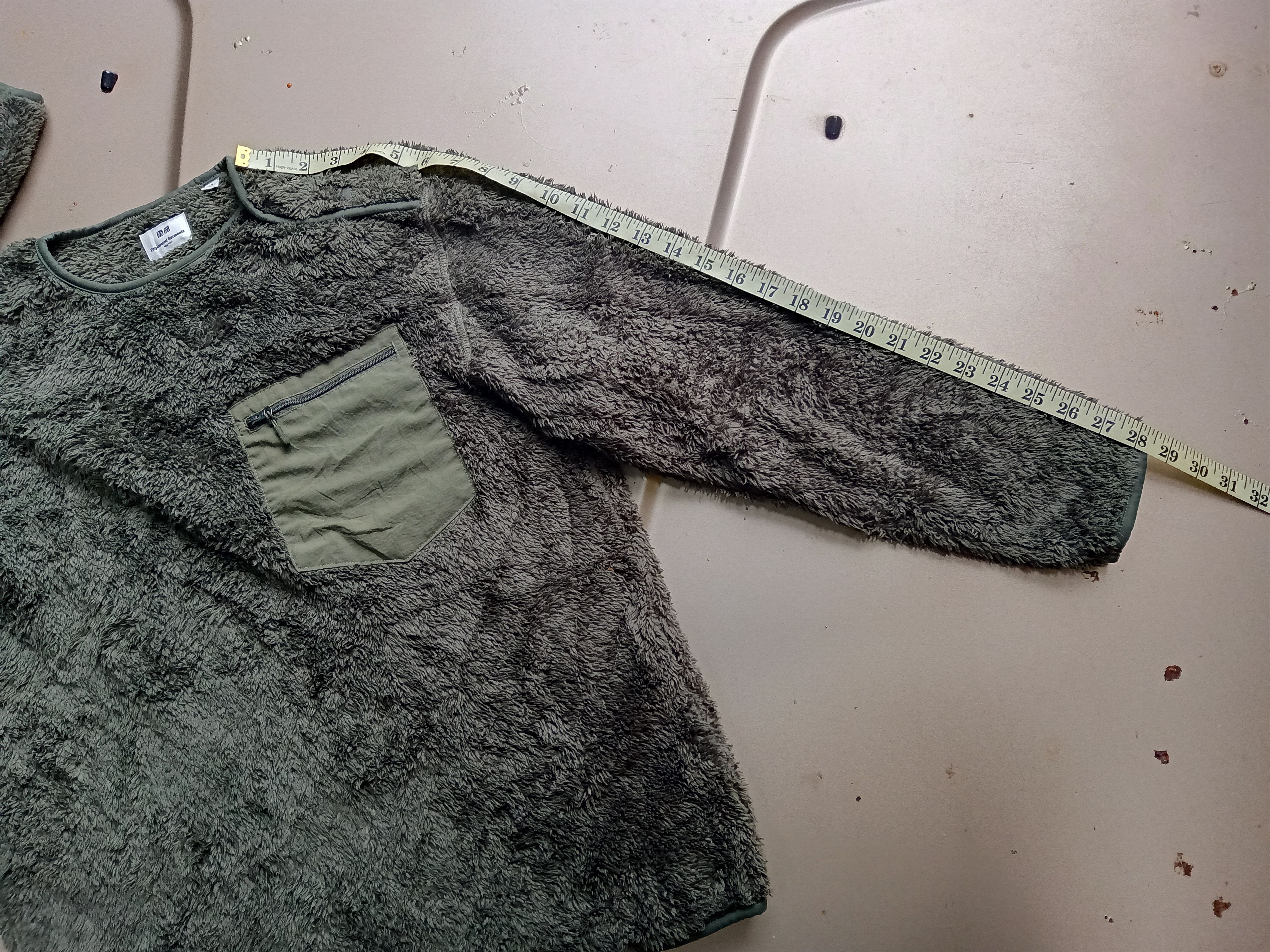 Engineered Garments × Uniqlo Green Army Bulky Fleece Crewneck Size US M / EU 48-50 / 2 - 7 Thumbnail