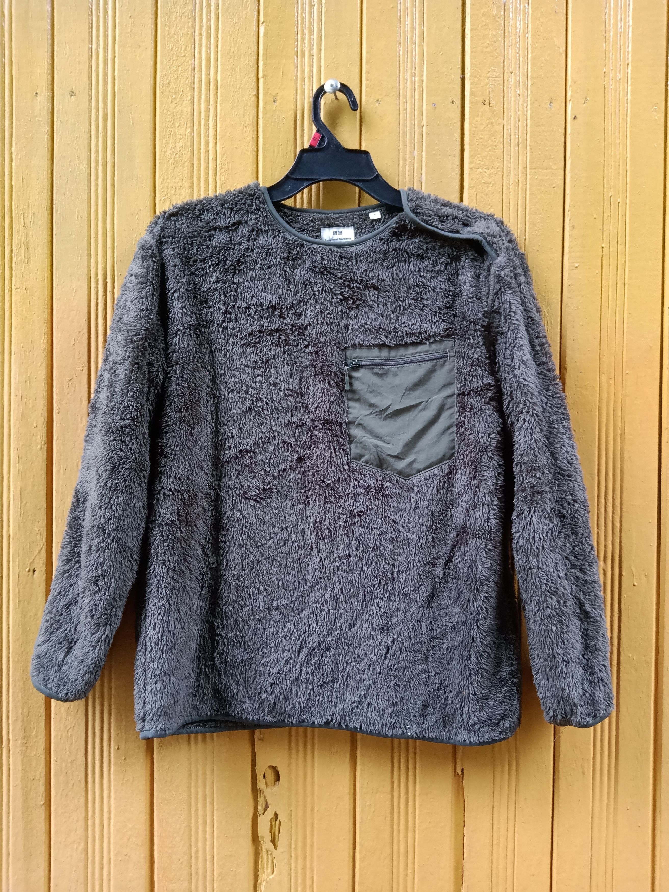 Engineered Garments × Uniqlo Green Army Bulky Fleece Crewneck Size US M / EU 48-50 / 2 - 1 Thumbnail