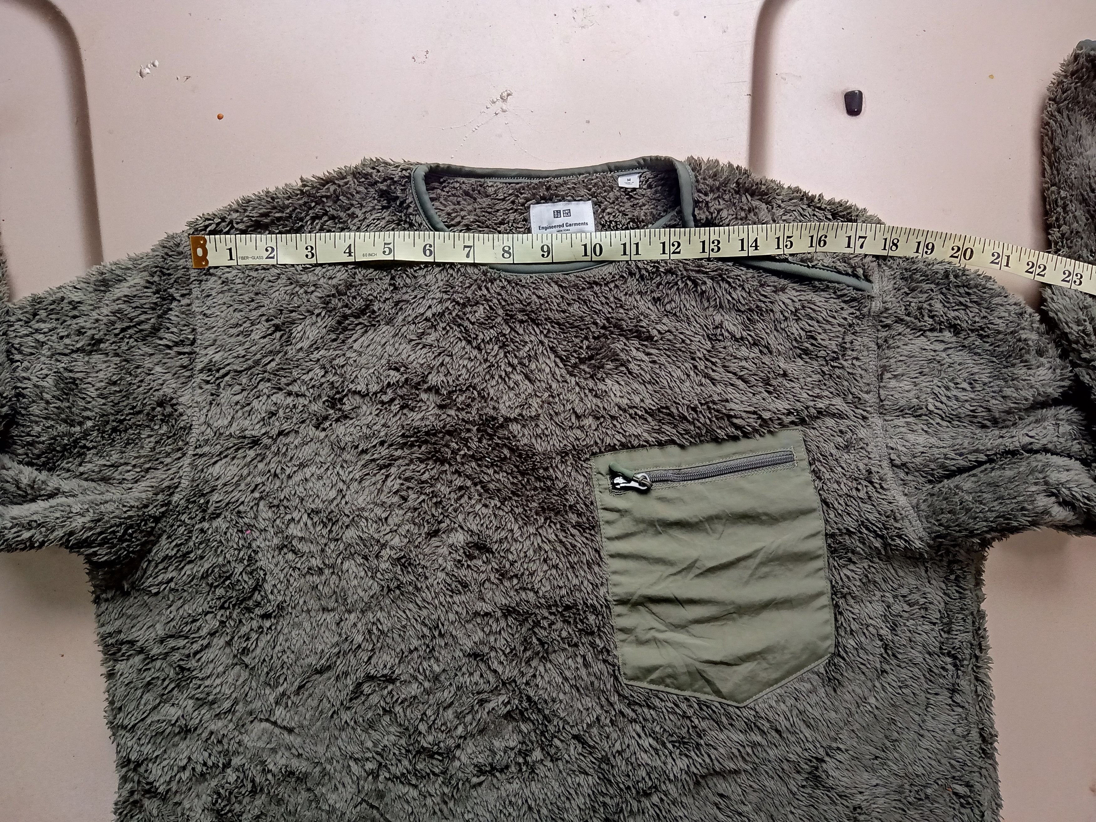 Engineered Garments × Uniqlo Green Army Bulky Fleece Crewneck Size US M / EU 48-50 / 2 - 4 Thumbnail