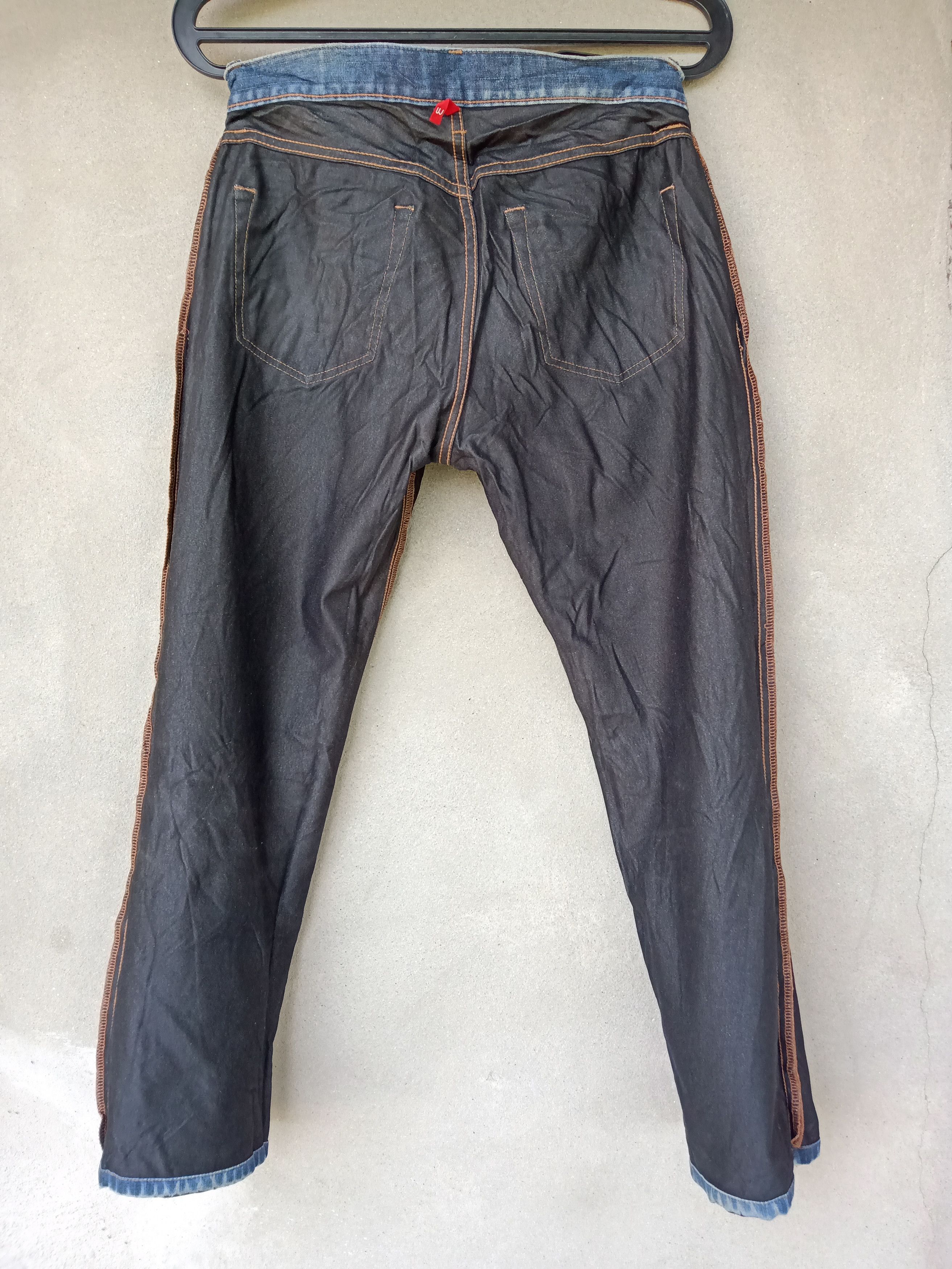 Japanese Brand × Uniqlo Uniqlo jeans patchwork distressed style Size US 30 / EU 46 - 5 Thumbnail