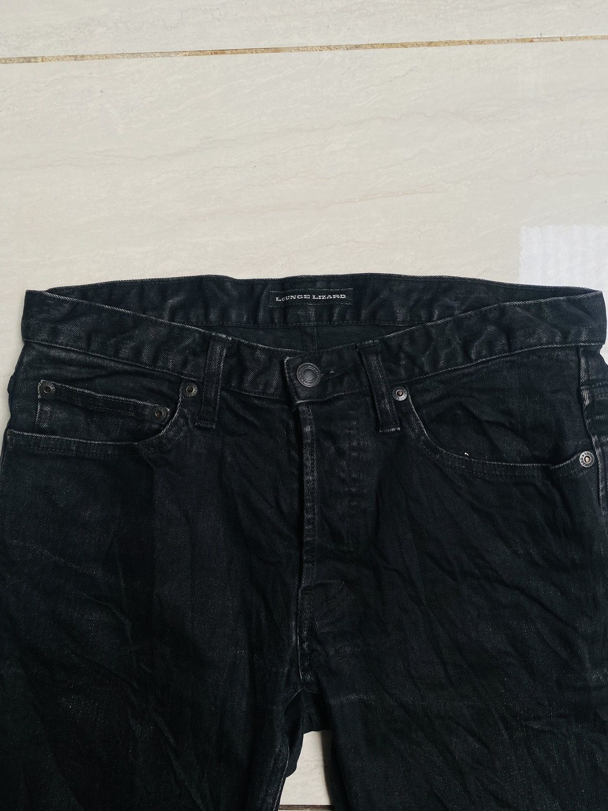 Lounge Lizard LOUNGE LIZARD Black Wash Denim Skinny Jeans Size US 28 / EU 44 - 2 Thumbnail