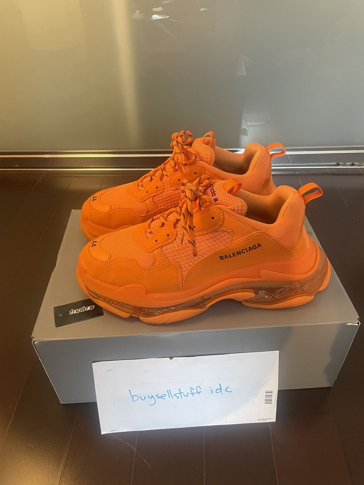 Balenciaga Balenciaga triple S orange size 44 11 Grailed