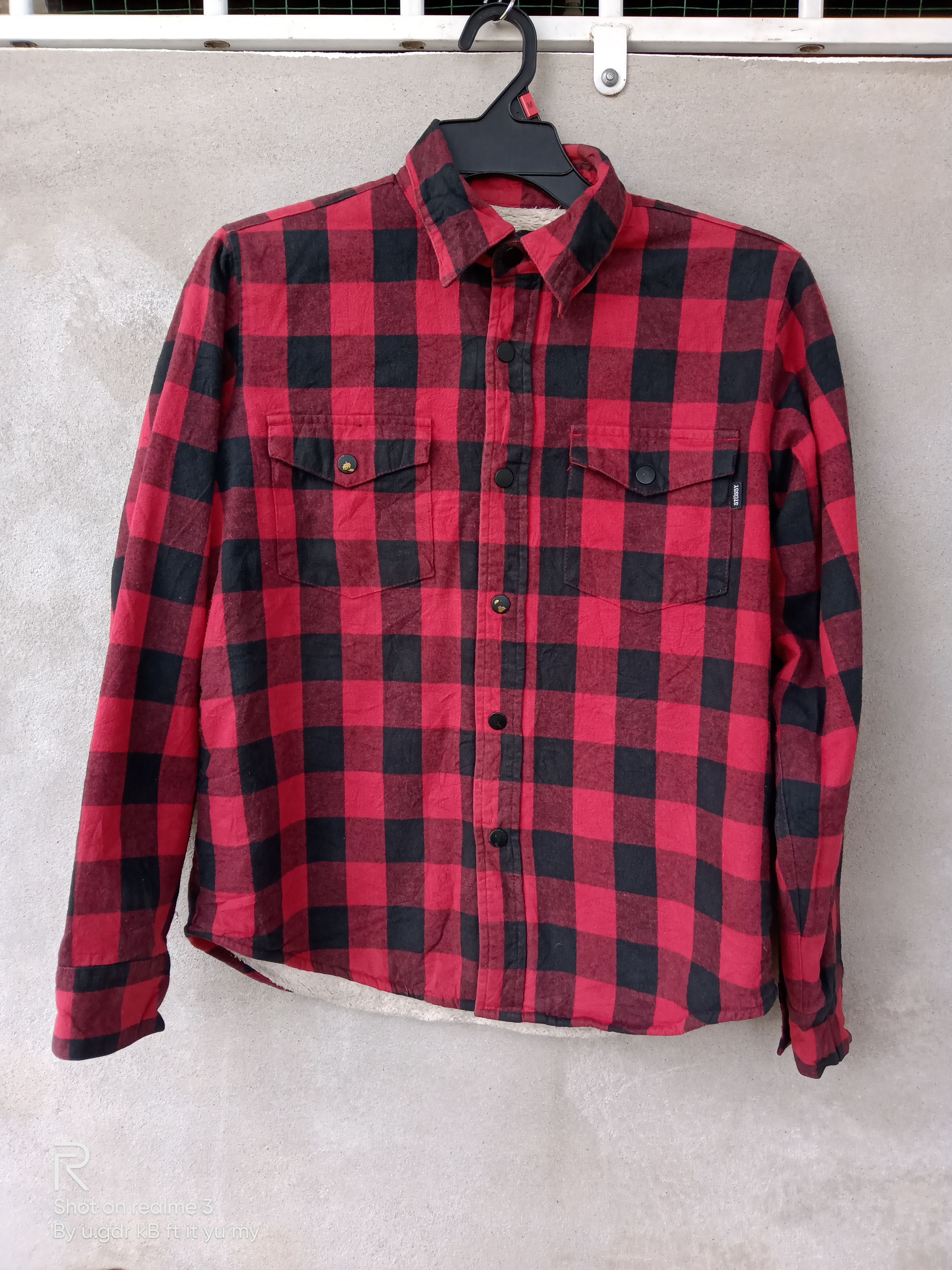 Flannel × Stussy Sweatshirt Stussy Flannel/Checkered Button Up Bulky Fleece Size US S / EU 44-46 / 1 - 11 Thumbnail