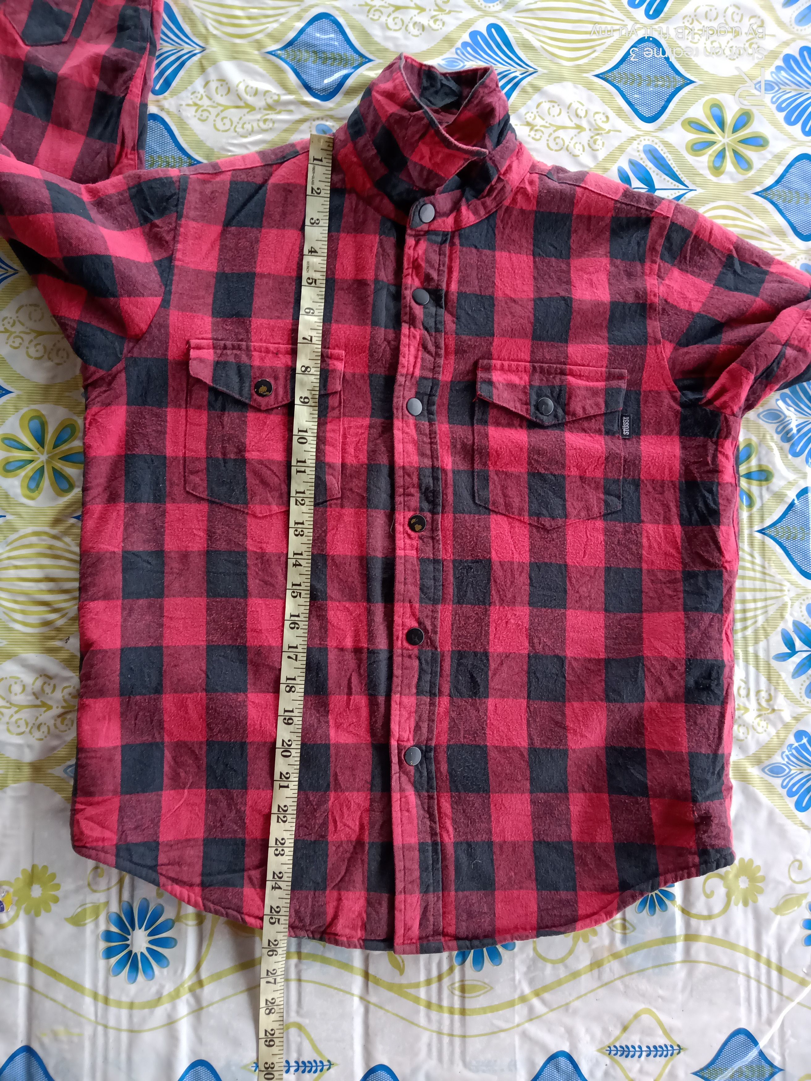 Flannel × Stussy Sweatshirt Stussy Flannel/Checkered Button Up Bulky Fleece Size US S / EU 44-46 / 1 - 6 Thumbnail