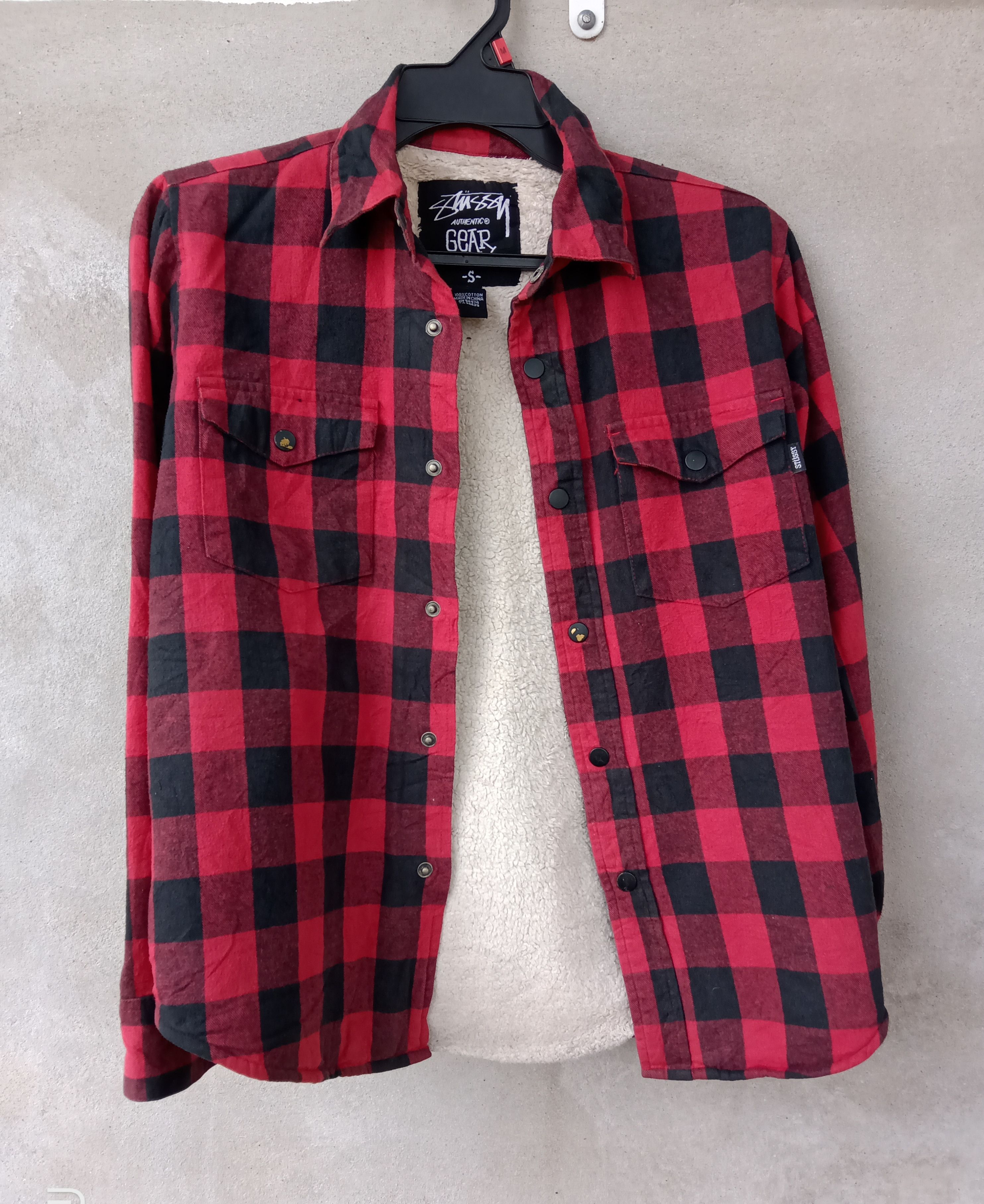 Flannel × Stussy Sweatshirt Stussy Flannel/Checkered Button Up Bulky Fleece Size US S / EU 44-46 / 1 - 10 Thumbnail