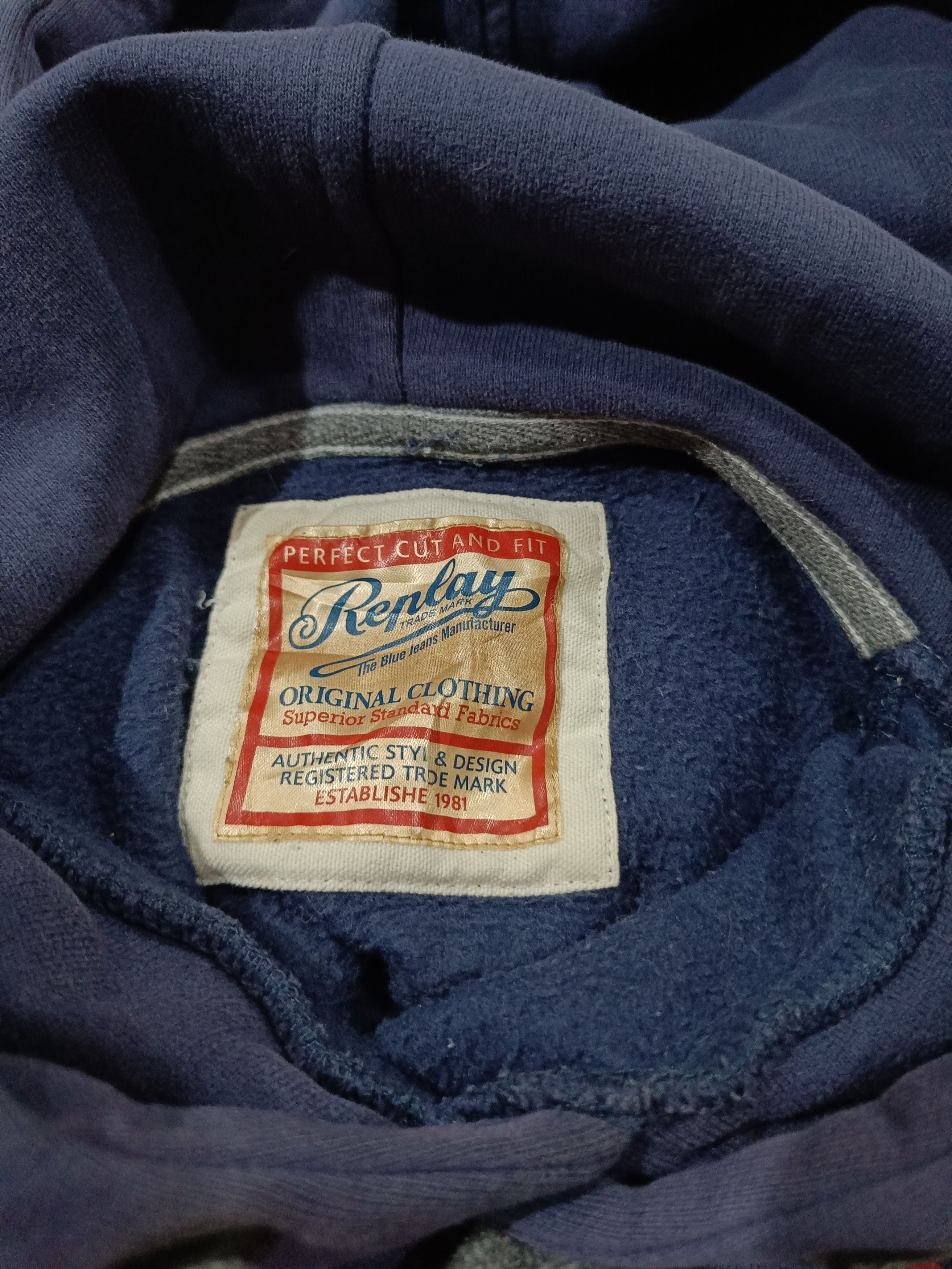 Replay × Vintage Vintage Replay Spellout Hoodie Evenly Faded Size US XL / EU 56 / 4 - 4 Thumbnail