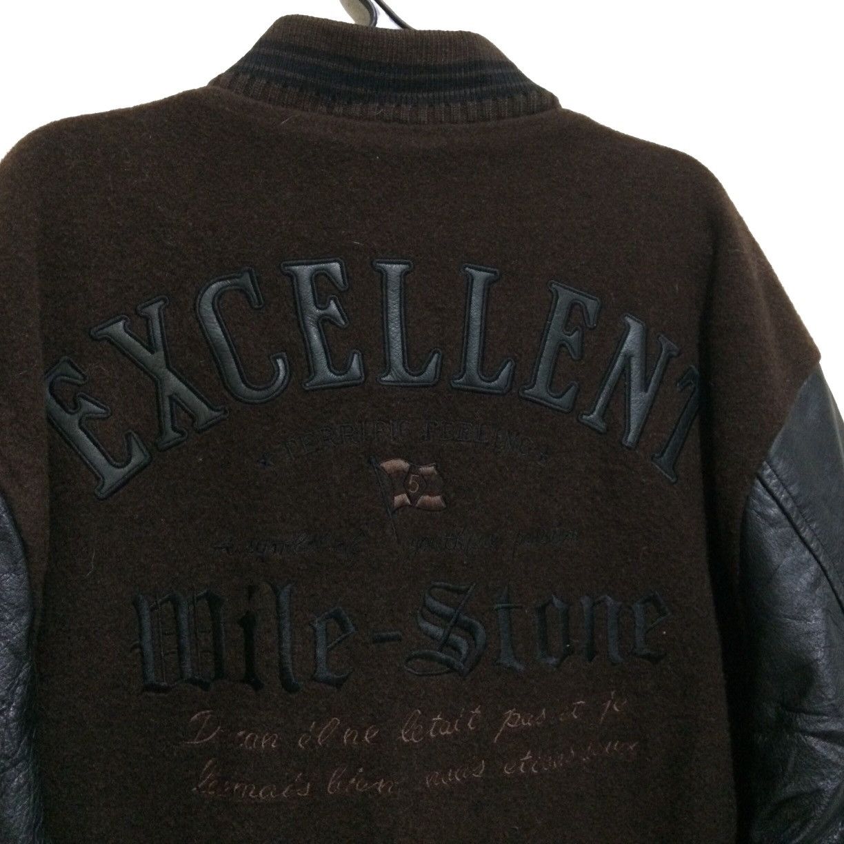 Milestone Mile-Stone Jeff Hamilton Wool Leather Varsity Bomber Jacket Size US M / EU 48-50 / 2 - 5 Thumbnail
