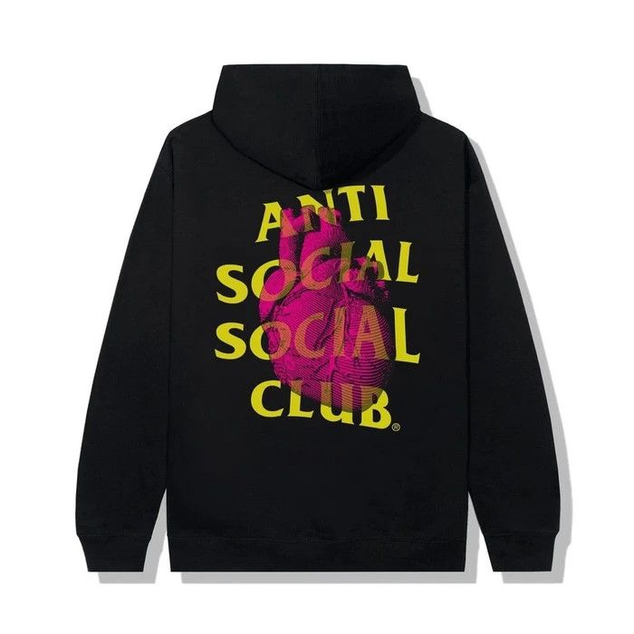 Anti social social club Pulse check black hoodie ASSC