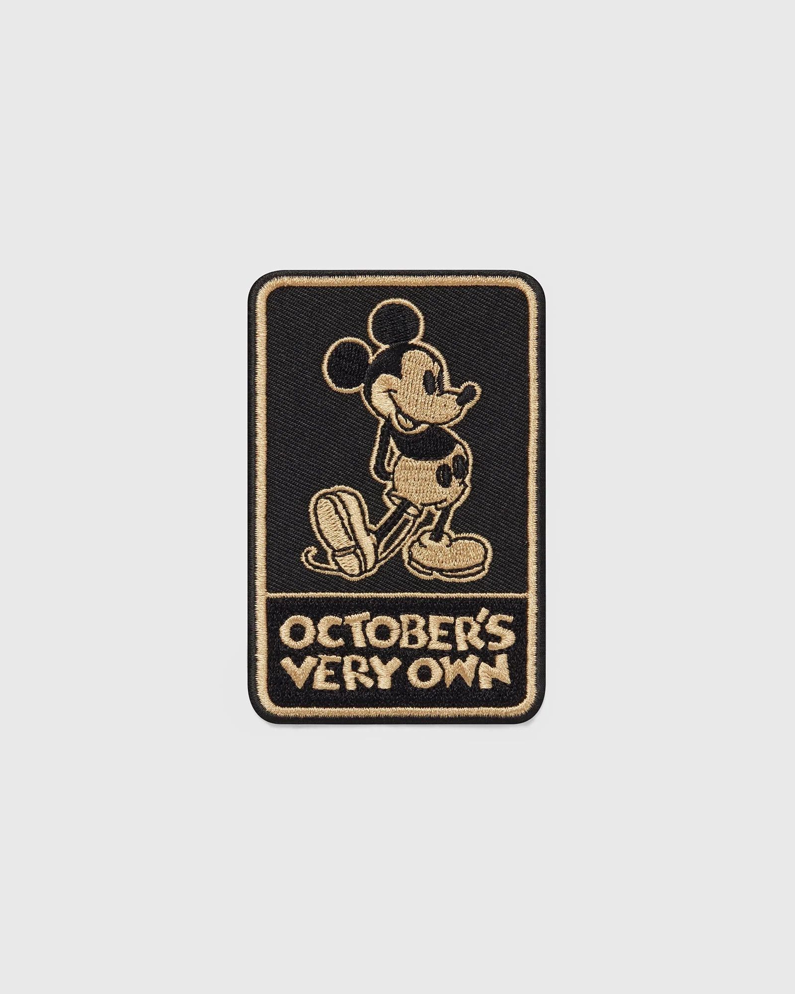 Disney *RARE* OVO x Disney Mickey Mouse Sew On Patch - Black/Gold Size ONE SIZE - 3 Thumbnail