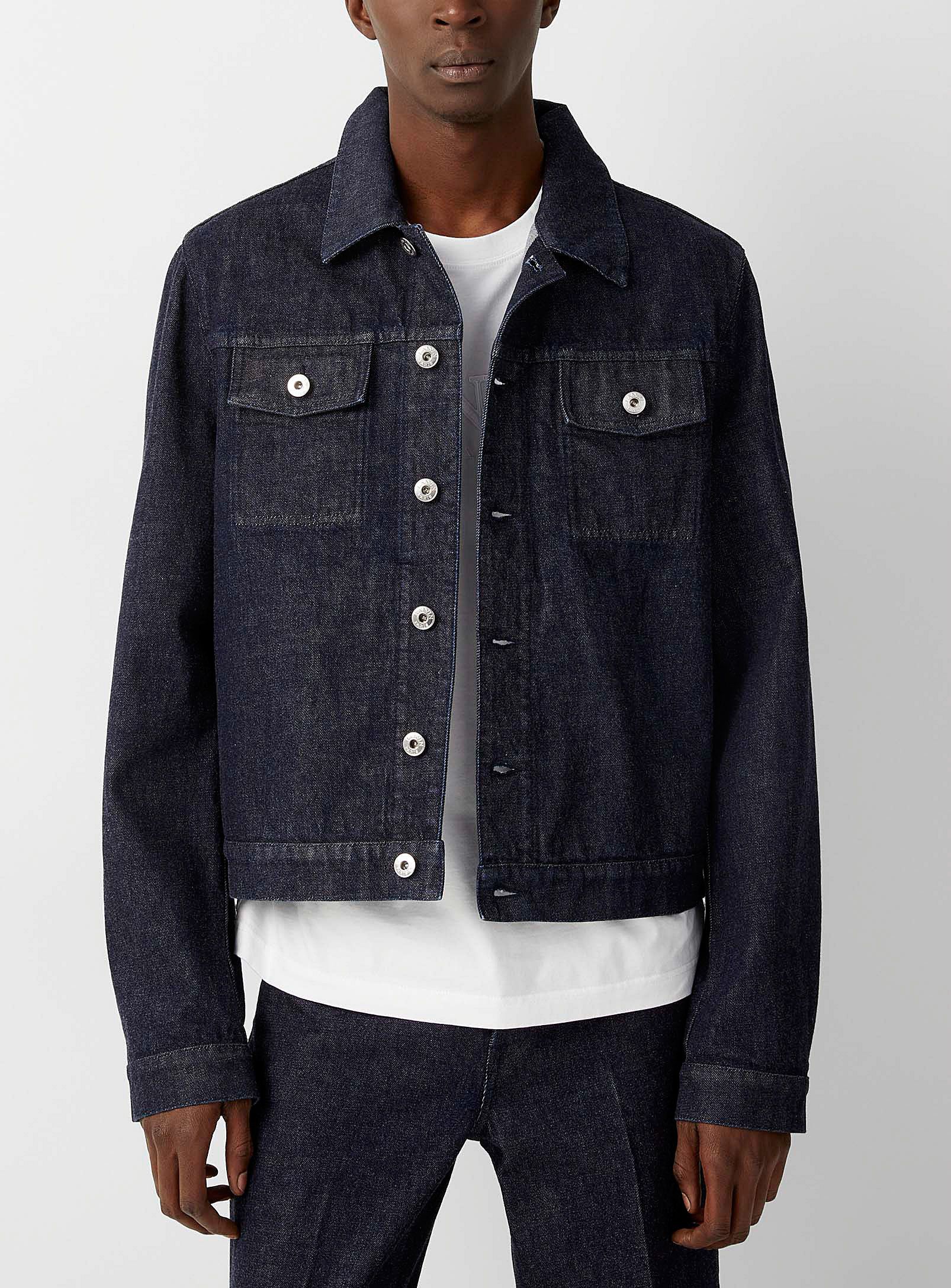 image of Aw22 Lanvin Indigo Denim Jacket 48, Men's (Size Medium)