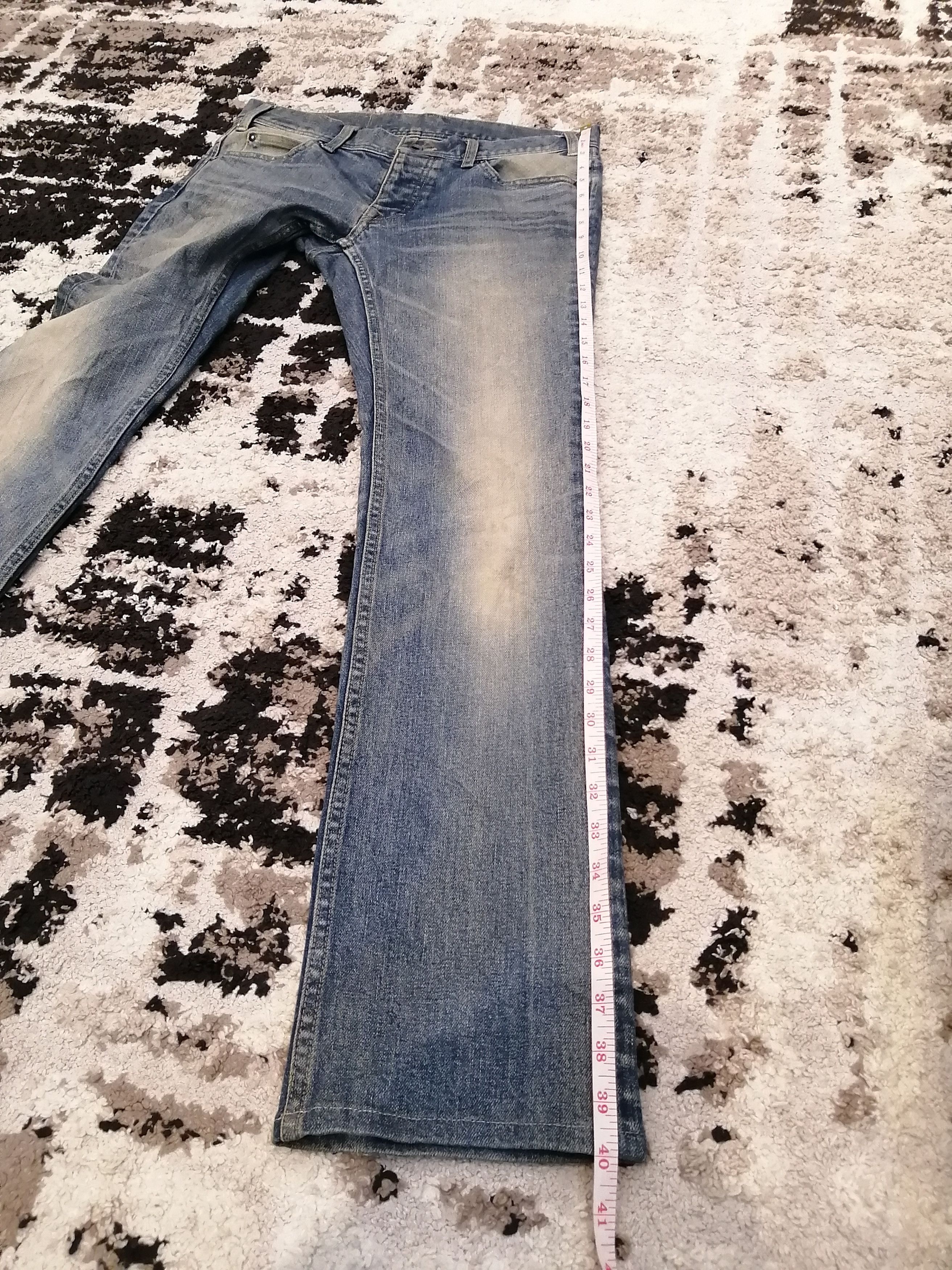 5351 POUR LES HOMMES Vintage 5351 Pour Les Hommes Japan Distressed Jeans Size US 32 / EU 48 - 14 Thumbnail