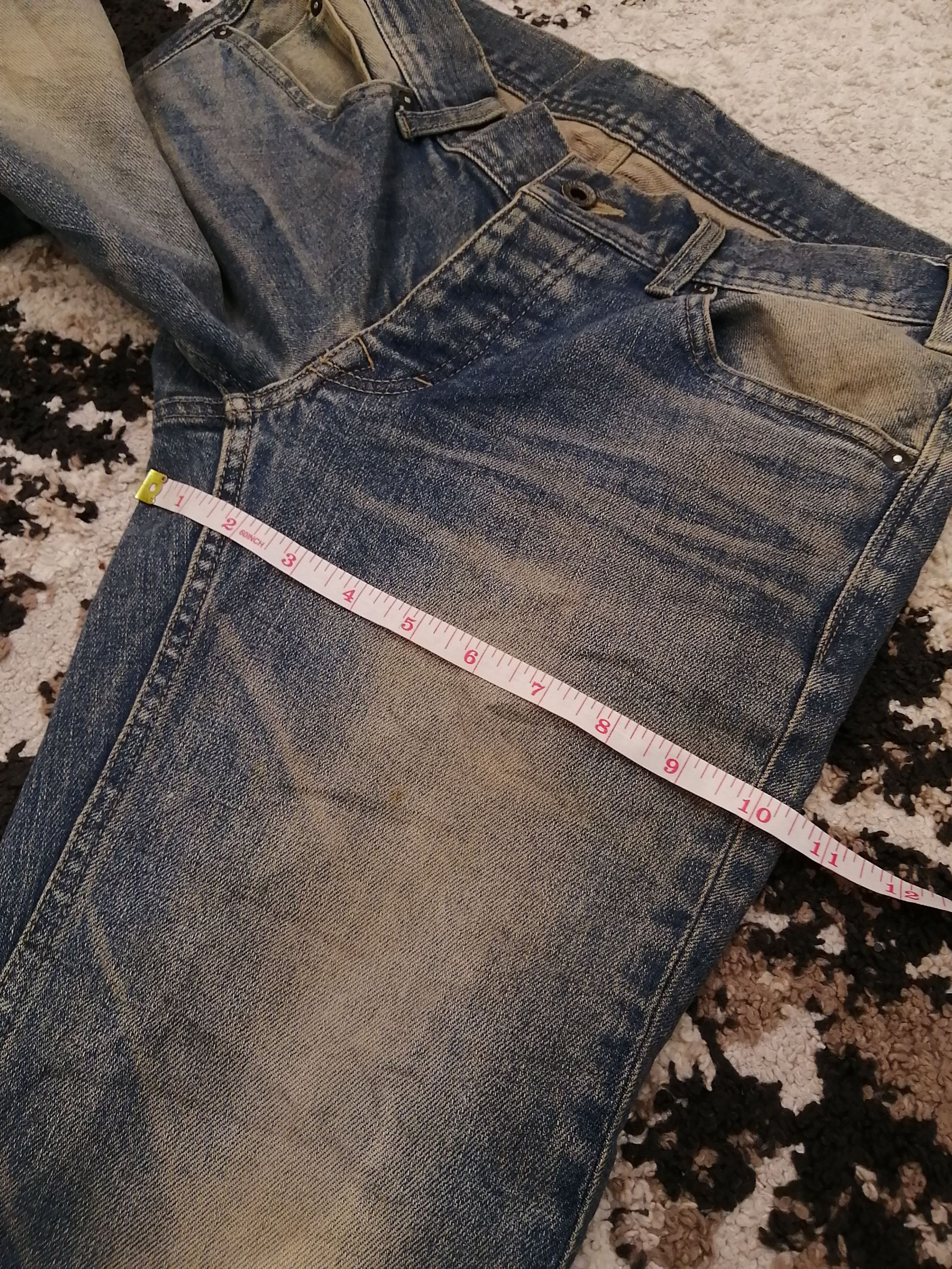 5351 POUR LES HOMMES Vintage 5351 Pour Les Hommes Japan Distressed Jeans Size US 32 / EU 48 - 12 Thumbnail