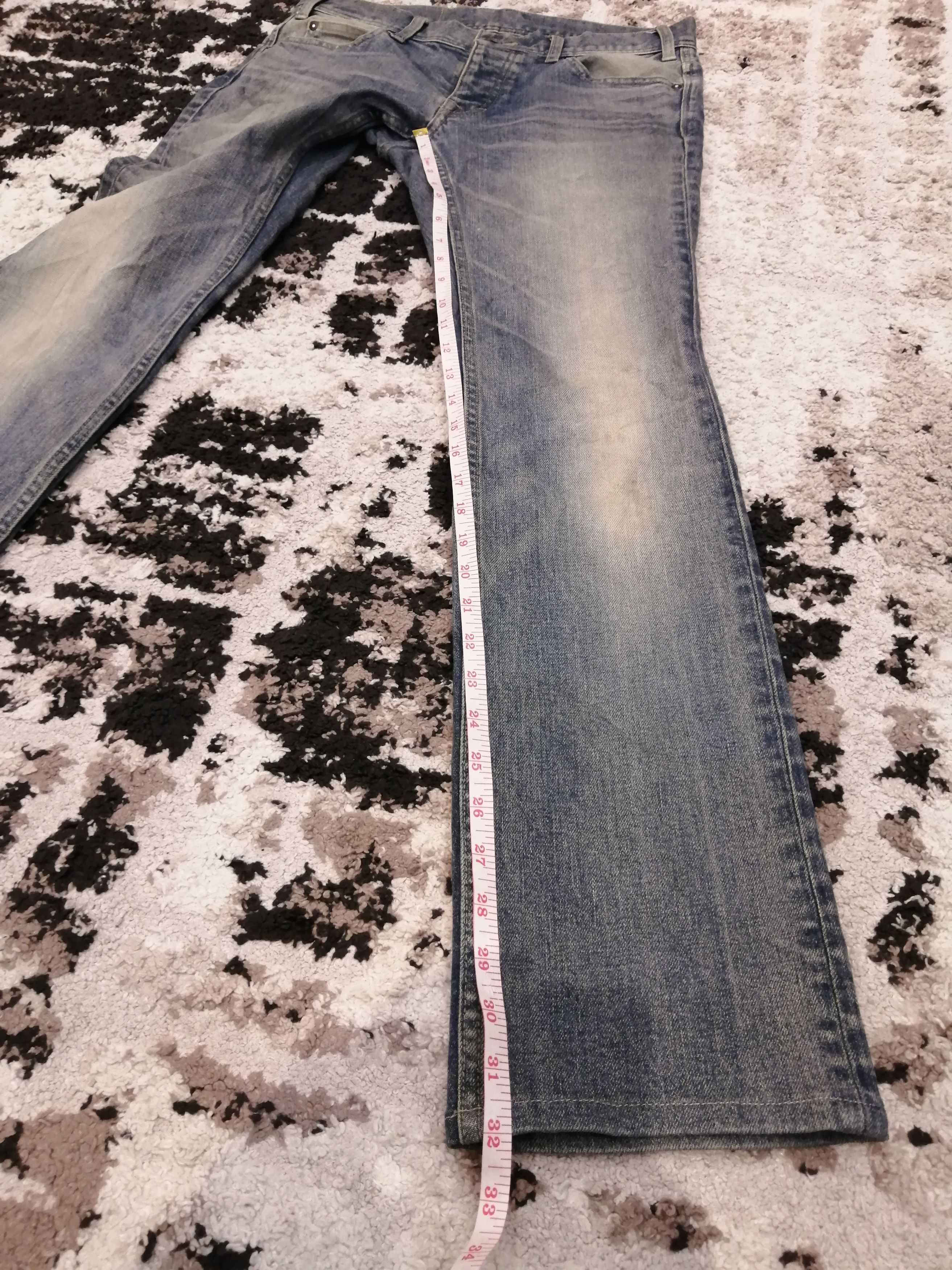 5351 POUR LES HOMMES Vintage 5351 Pour Les Hommes Japan Distressed Jeans Size US 32 / EU 48 - 15 Thumbnail