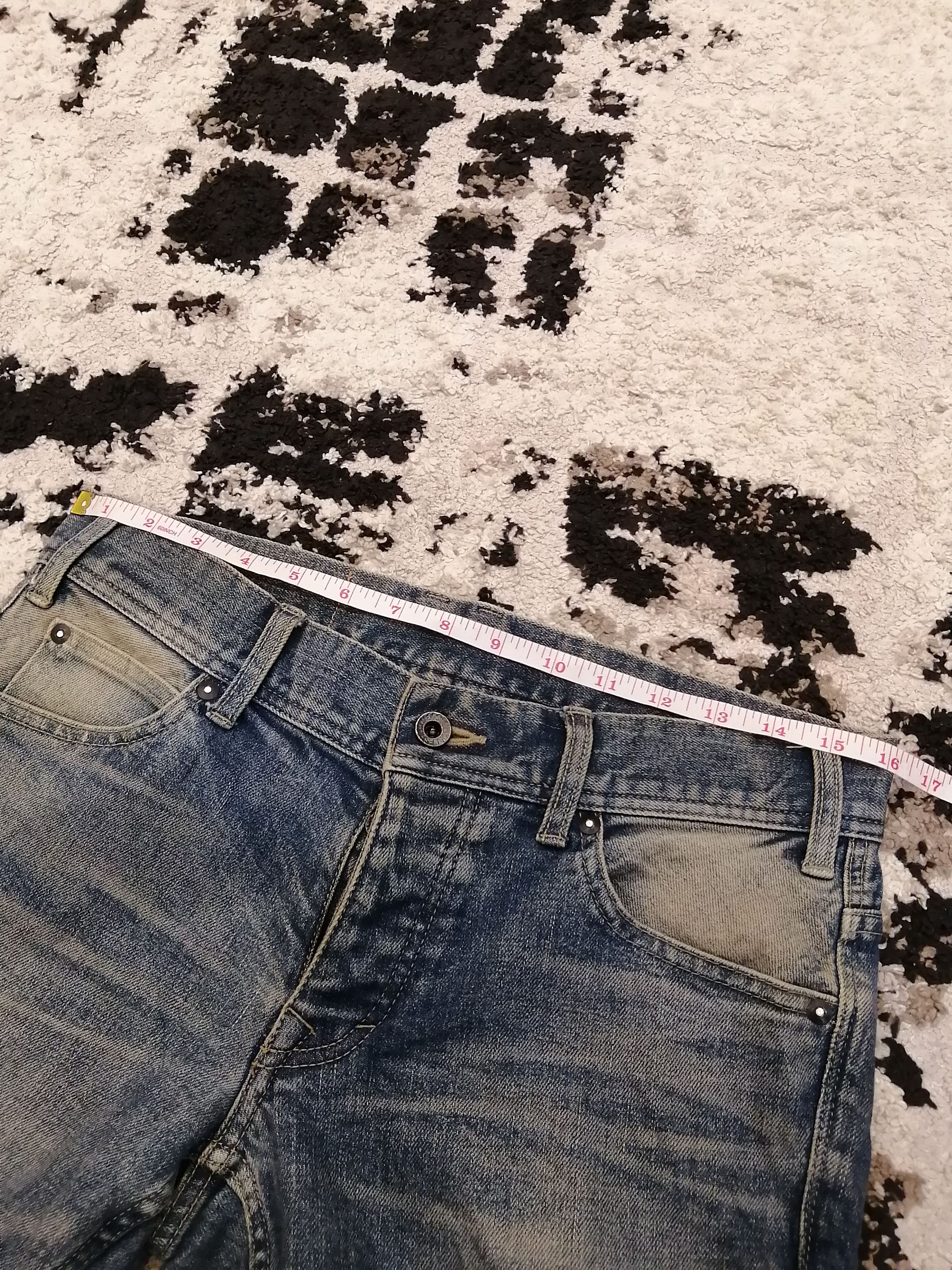 5351 POUR LES HOMMES Vintage 5351 Pour Les Hommes Japan Distressed Jeans Size US 32 / EU 48 - 16 Thumbnail