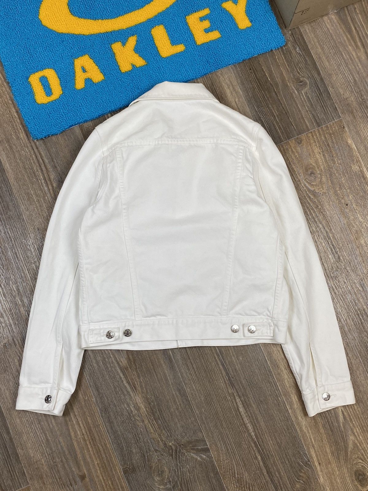 Helmut Lang Helmut Lang square shoulder jacket crisp white denim jacket Size M / US 6-8 / IT 42-44 - 7 Thumbnail