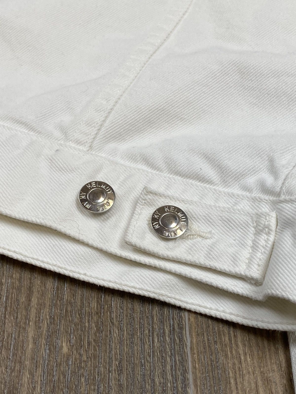 Helmut Lang Helmut Lang square shoulder jacket crisp white denim jacket Size M / US 6-8 / IT 42-44 - 11 Thumbnail
