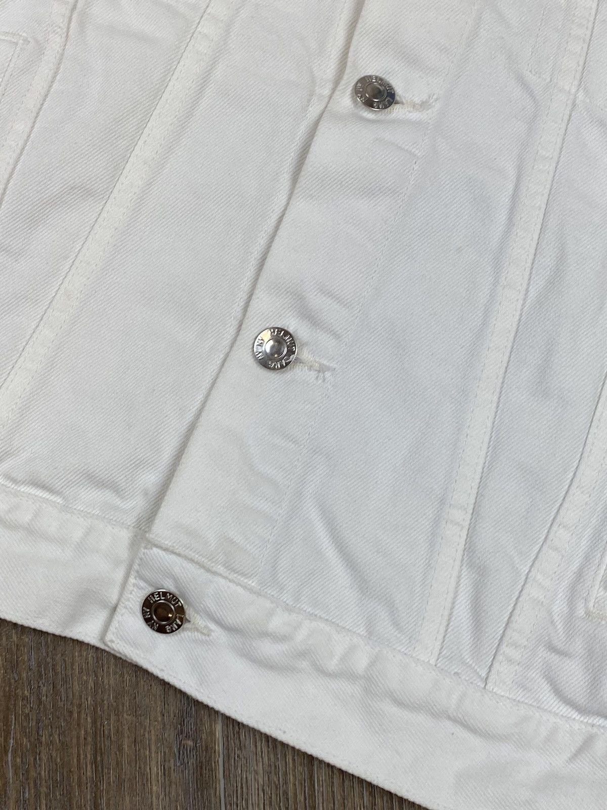 Helmut Lang Helmut Lang square shoulder jacket crisp white denim jacket Size M / US 6-8 / IT 42-44 - 9 Thumbnail