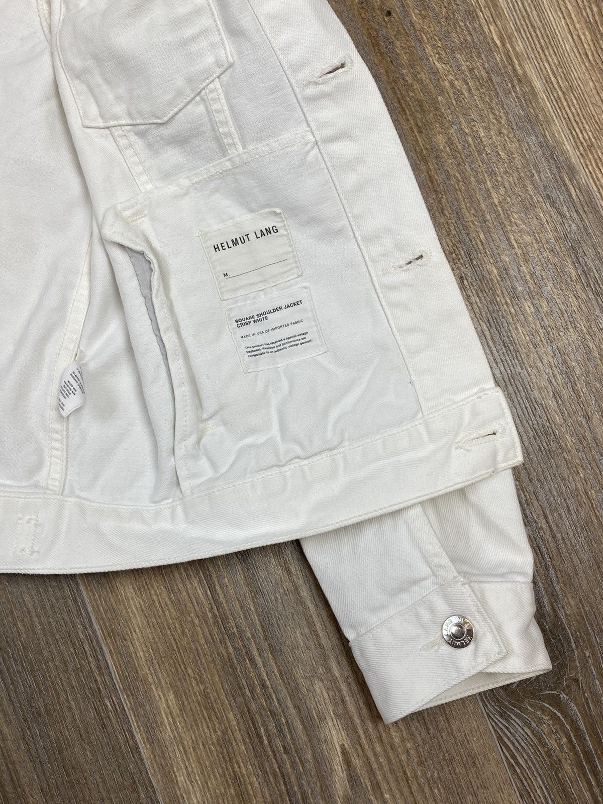 Helmut Lang Helmut Lang square shoulder jacket crisp white denim jacket Size M / US 6-8 / IT 42-44 - 12 Thumbnail
