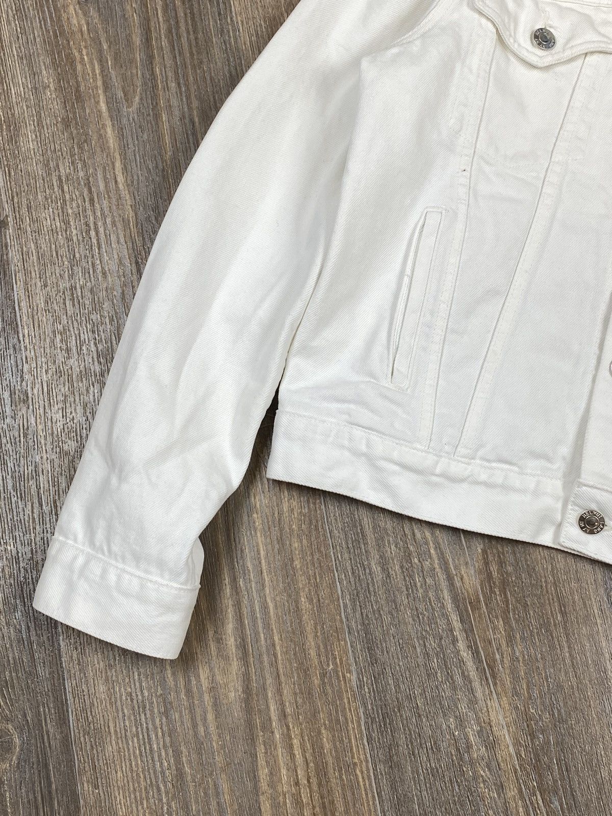 Helmut Lang Helmut Lang square shoulder jacket crisp white denim jacket Size M / US 6-8 / IT 42-44 - 3 Thumbnail