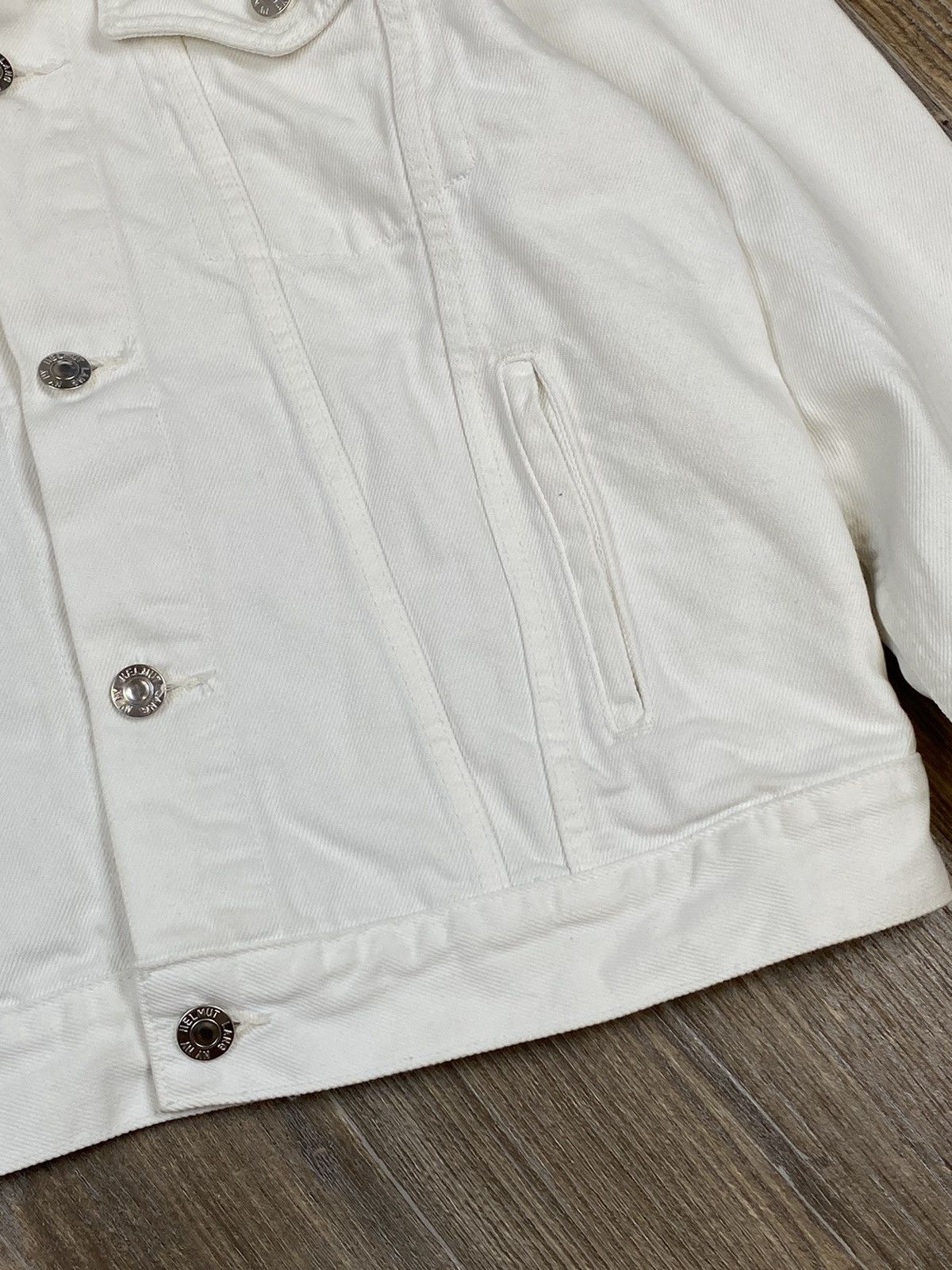 Helmut Lang Helmut Lang square shoulder jacket crisp white denim jacket Size M / US 6-8 / IT 42-44 - 6 Thumbnail