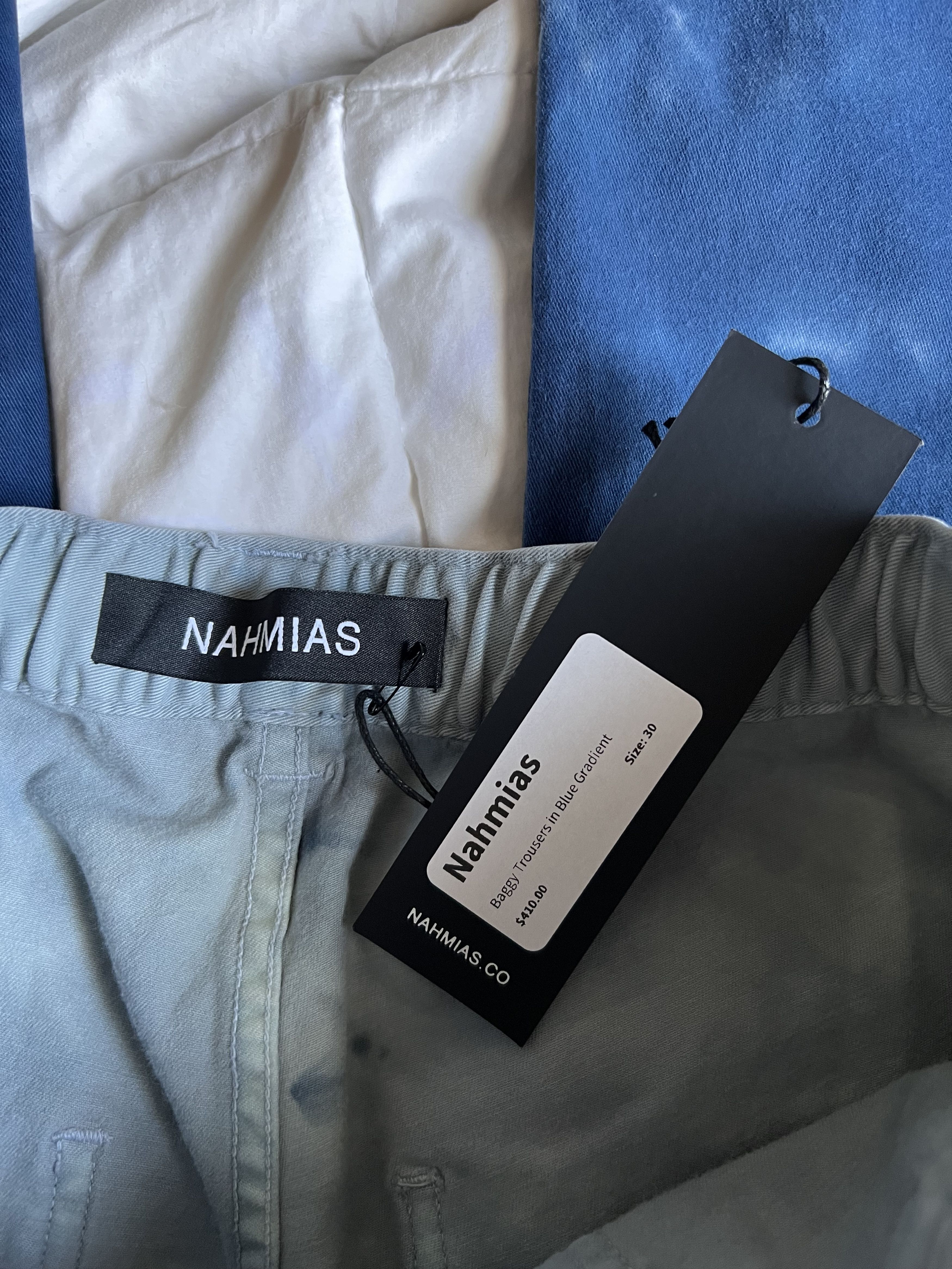 Nahmias Nahmias Baggy Trousers in Blue Gradient Size US 30 / EU 46 - 8 Thumbnail
