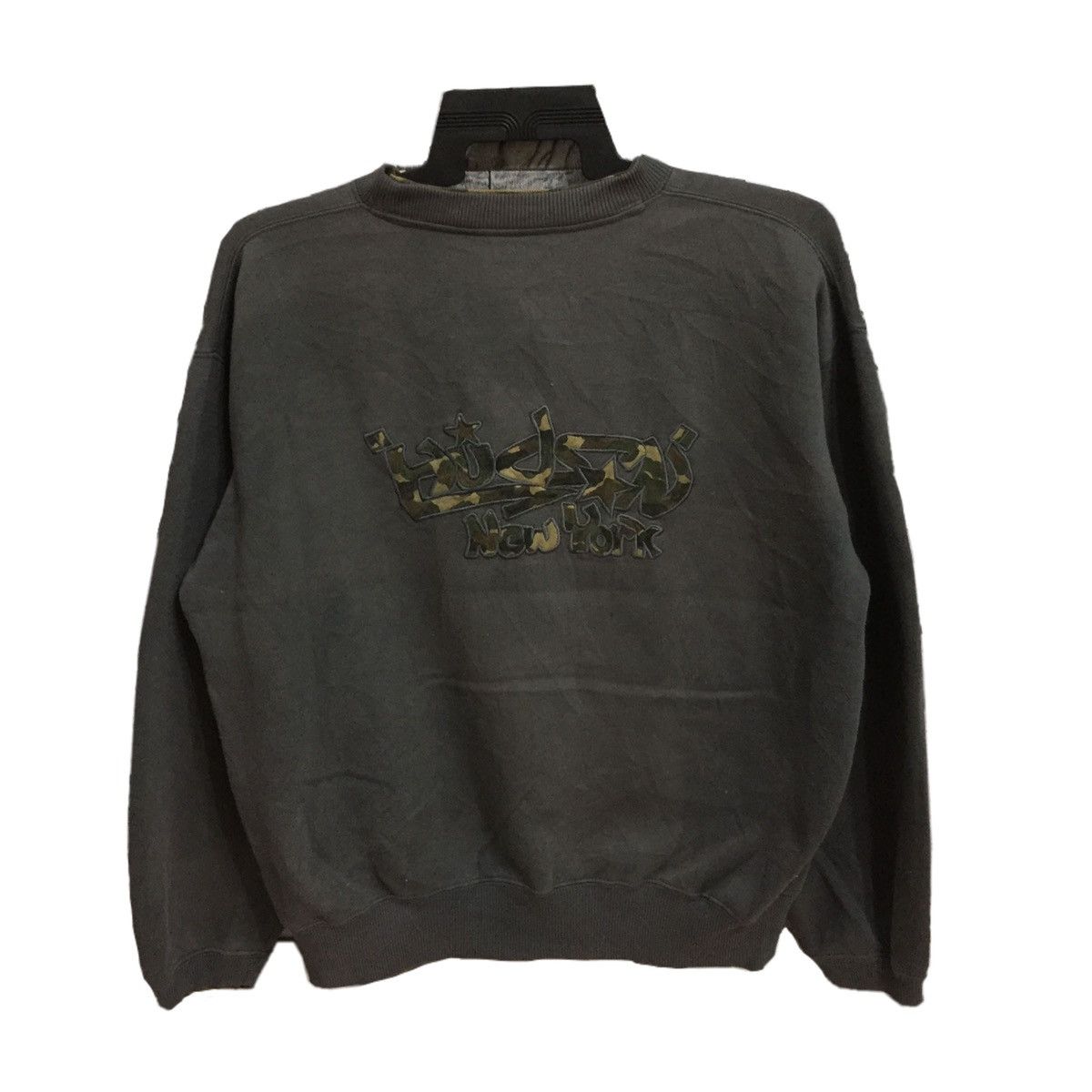 Hudson Vintage Hudson NYC sweatshirt big logo embroidered camo Size US L / EU 52-54 / 3 - 1 Thumbnail