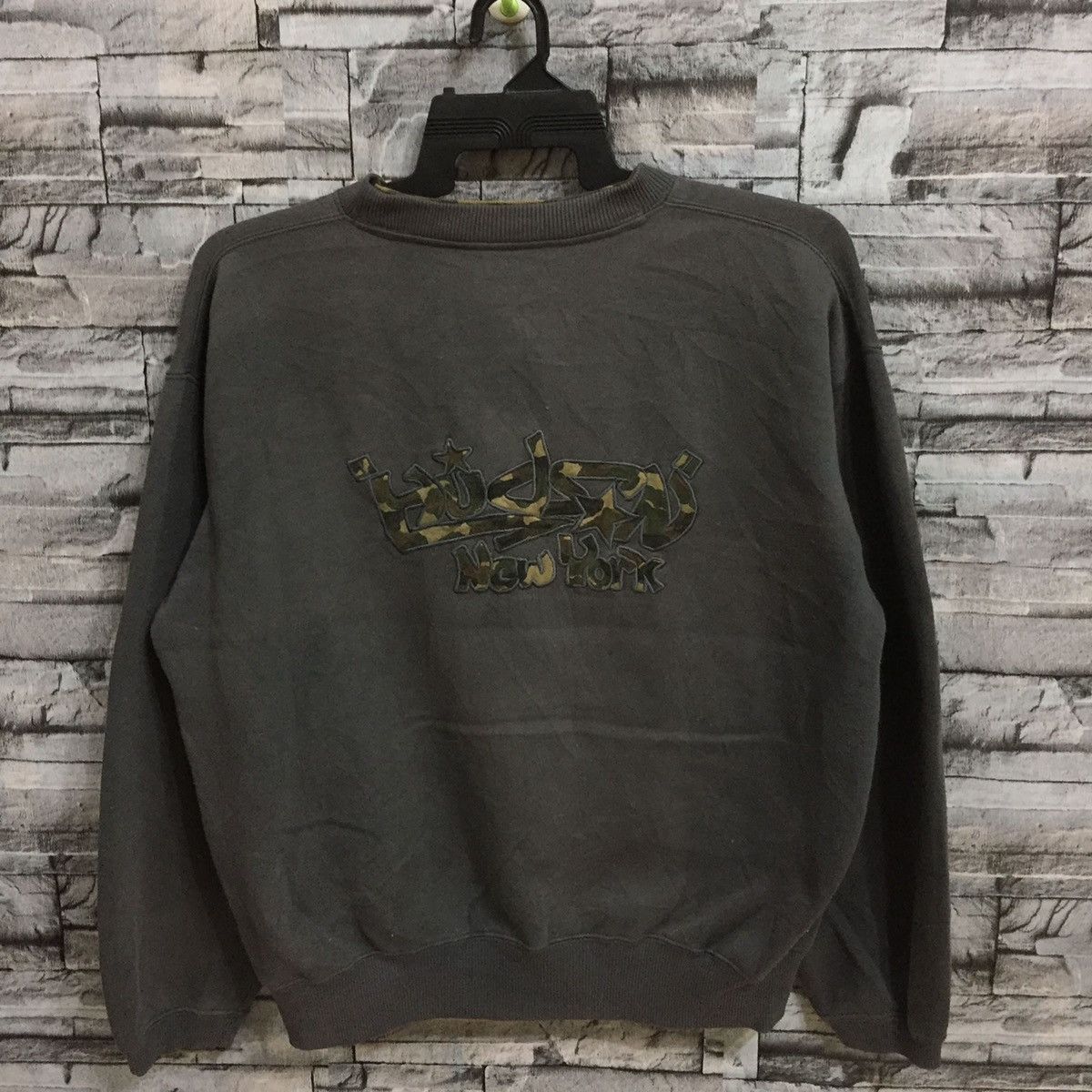 Hudson Vintage Hudson NYC sweatshirt big logo embroidered camo Size US L / EU 52-54 / 3 - 2 Thumbnail