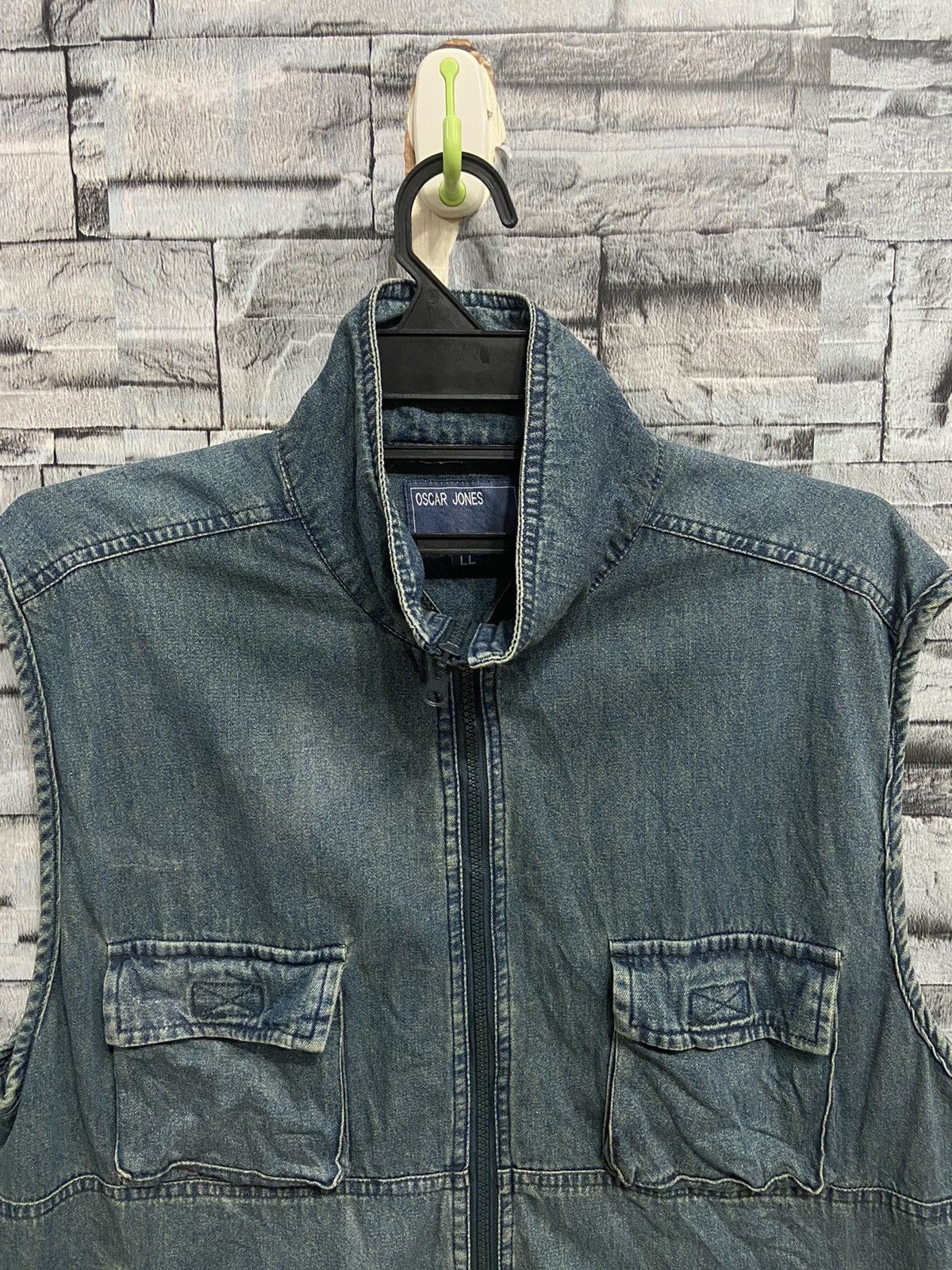 Japanese Brand Oscar Jones Denim Vest street fashion hip hop Size US L / EU 52-54 / 3 - 2 Thumbnail