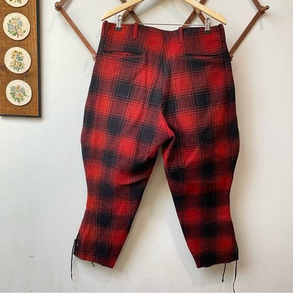 Vintage Vintage 1950s Mackinaw Buffalo Plaid Wool Hunting Pants Grailed