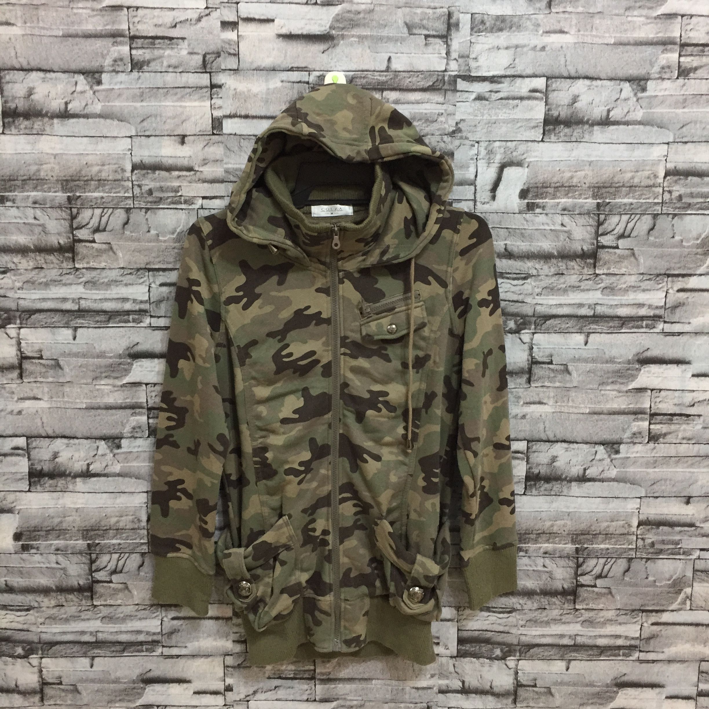Japanese Brand COLZA hoodie camouflage army size M Size US M / EU 48-50 / 2 - 2 Thumbnail