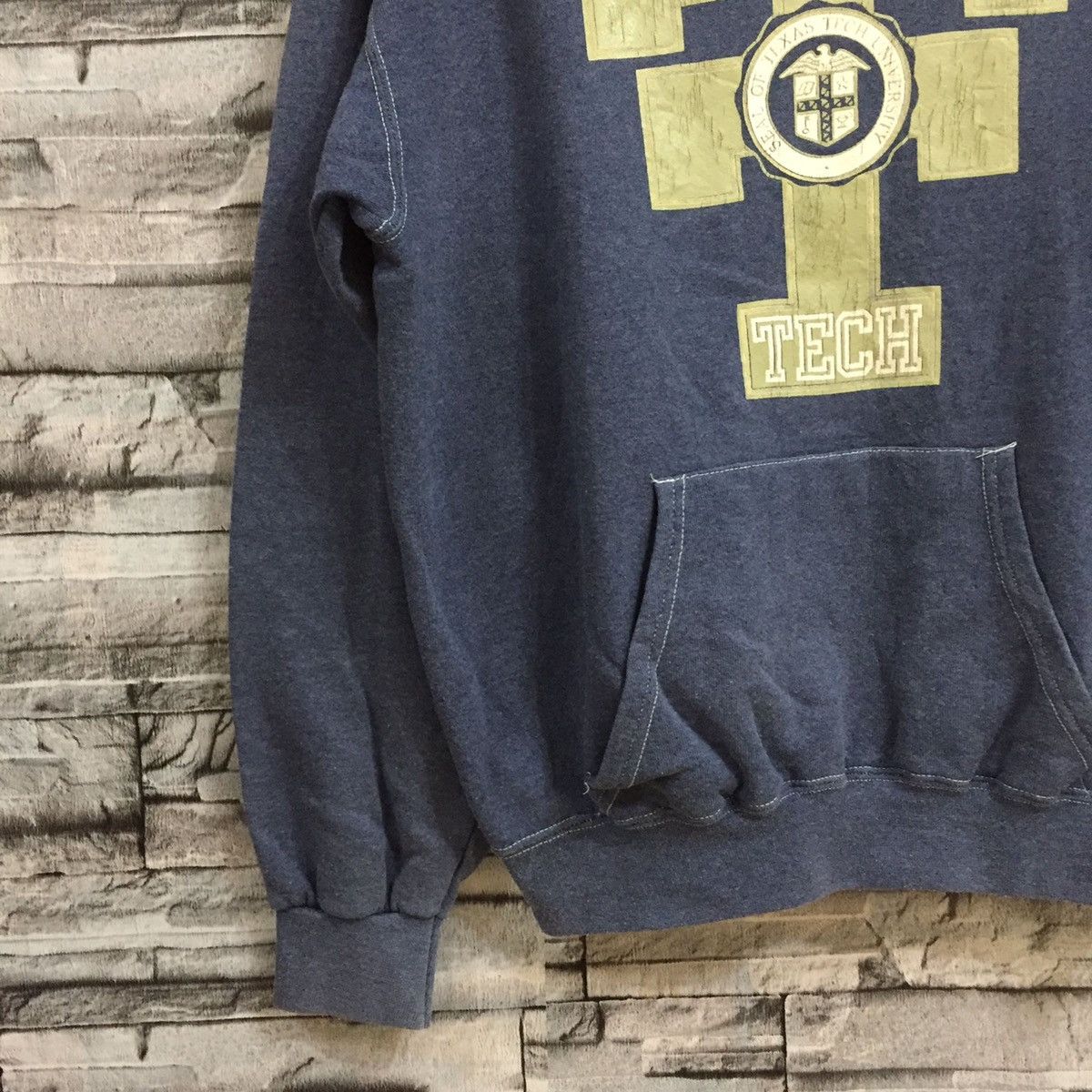 Vintage Vintage Santee hoodie spellout Texas Tech big logo M fit L Size US L / EU 52-54 / 3 - 7 Thumbnail