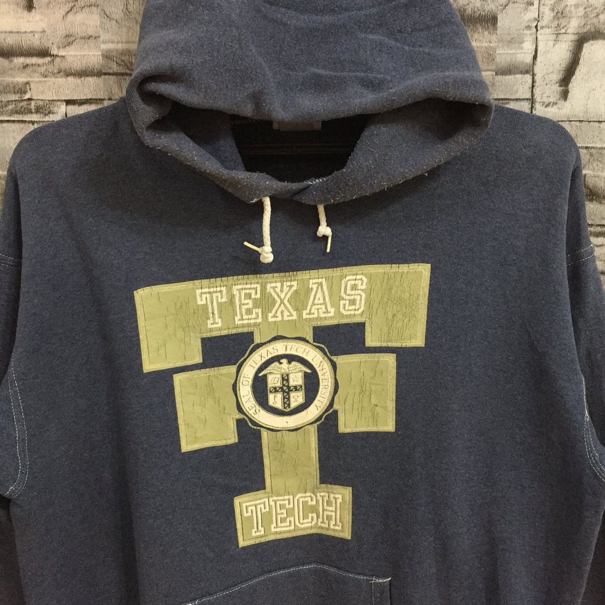 Vintage Vintage Santee hoodie spellout Texas Tech big logo M fit L Size US L / EU 52-54 / 3 - 3 Thumbnail