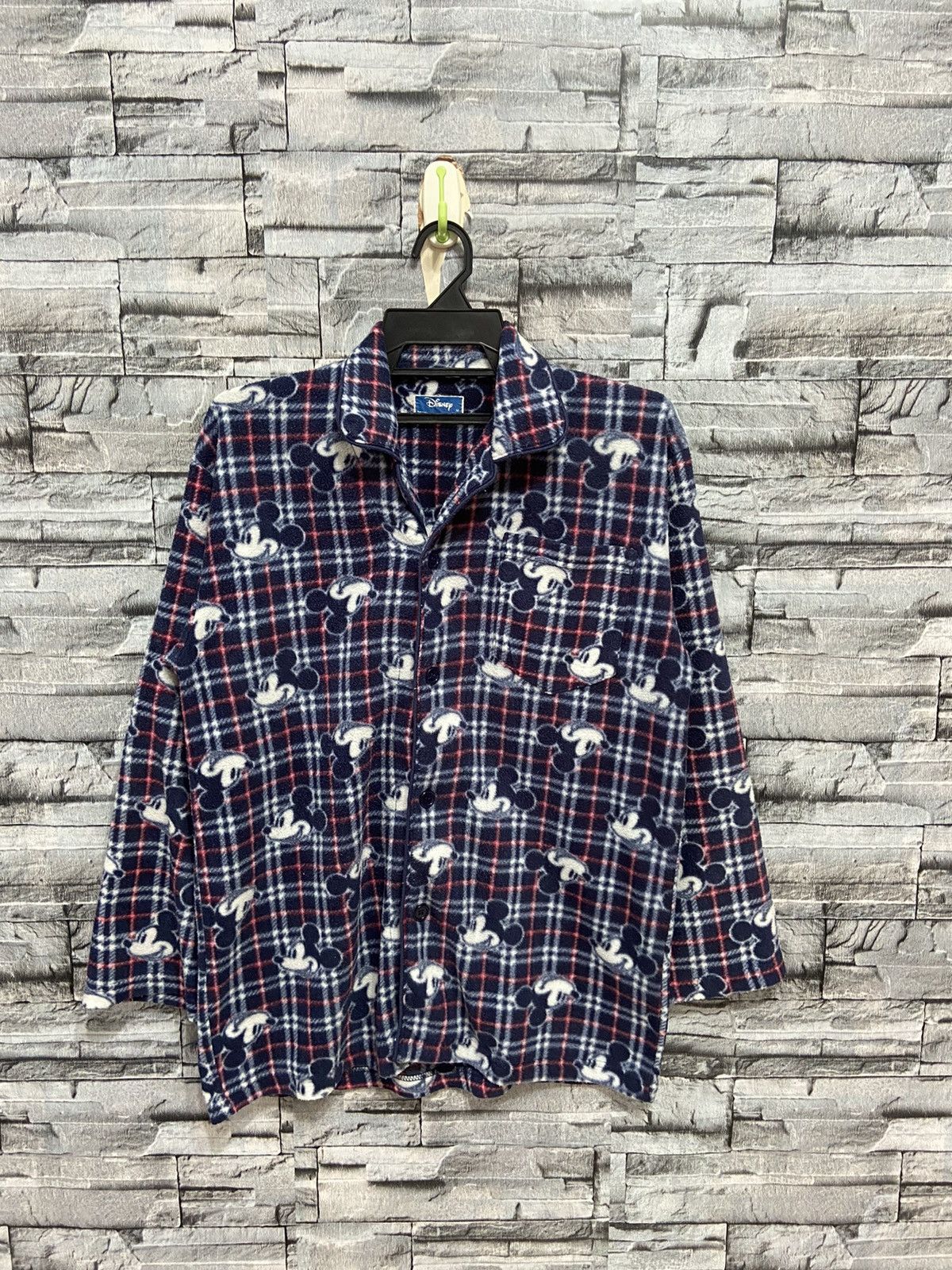 Mickey Mouse Vintage Mickey Mouse Flannel Button over design Size US M / EU 48-50 / 2 - 1 Thumbnail