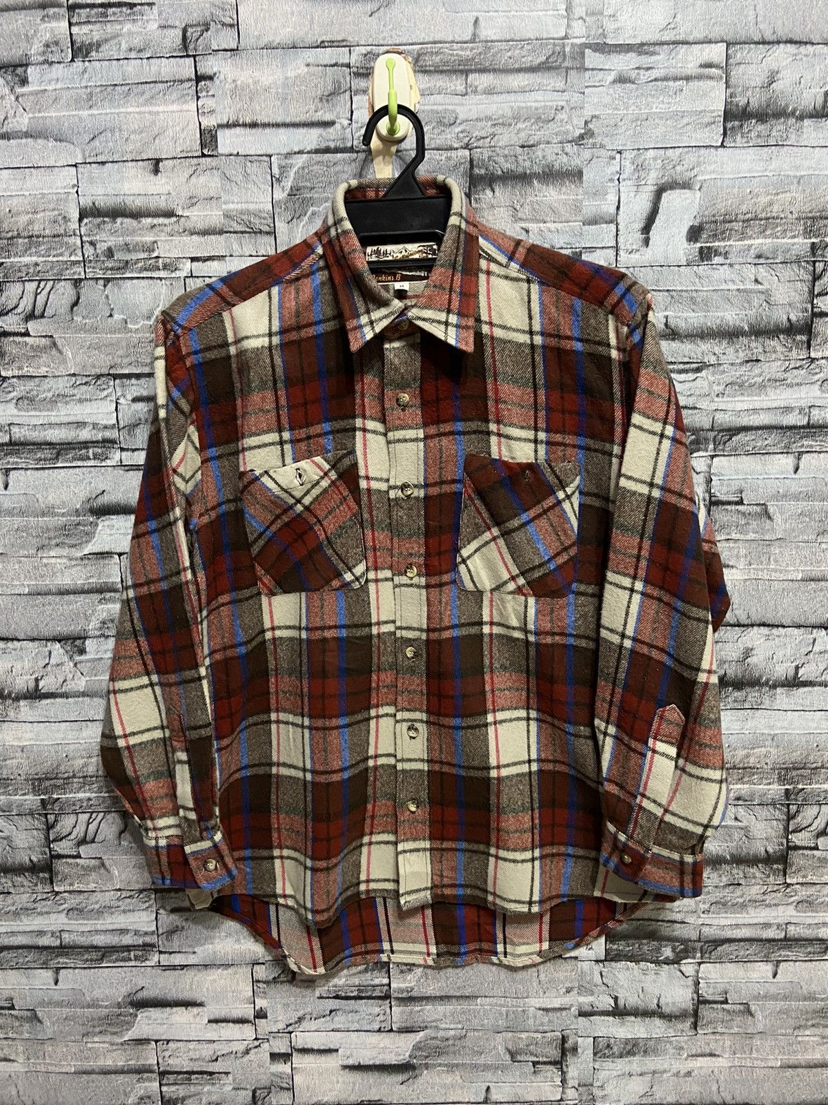 Flannel Vintage Jenkins B flannel double pocket plaid Size US M / EU 48-50 / 2 - 1 Thumbnail