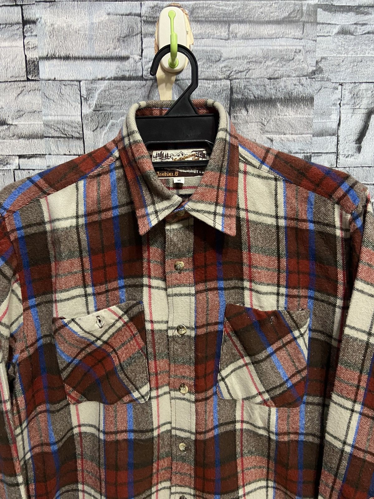 Flannel Vintage Jenkins B flannel double pocket plaid Size US M / EU 48-50 / 2 - 2 Thumbnail